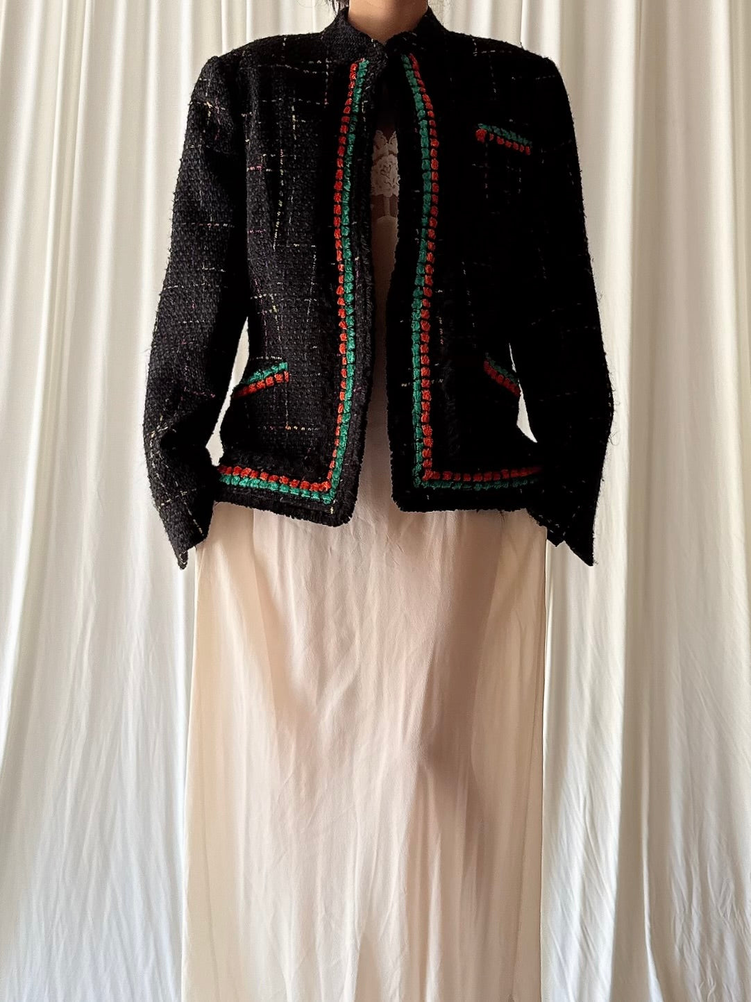 Vintage Terry Paris Silk Jacket - L
