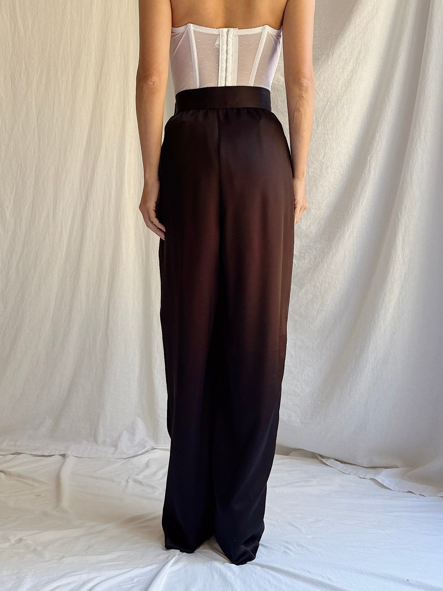 Vintage Black Trousers - S/4