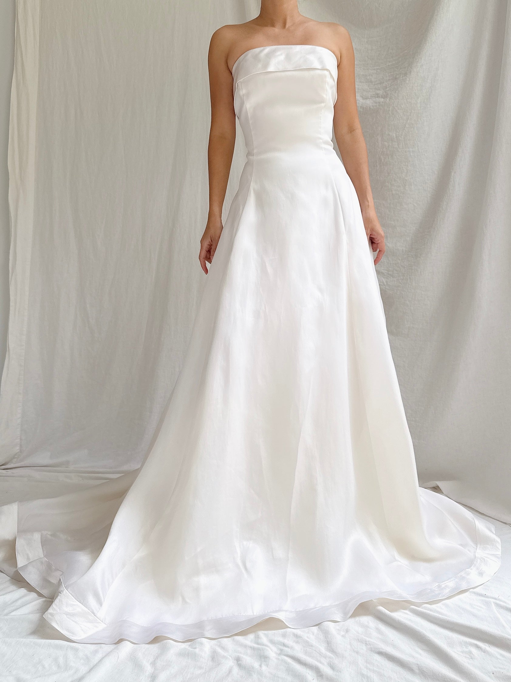 Vintage Angelina Bridal Couture Silk Organza Gown - M/10