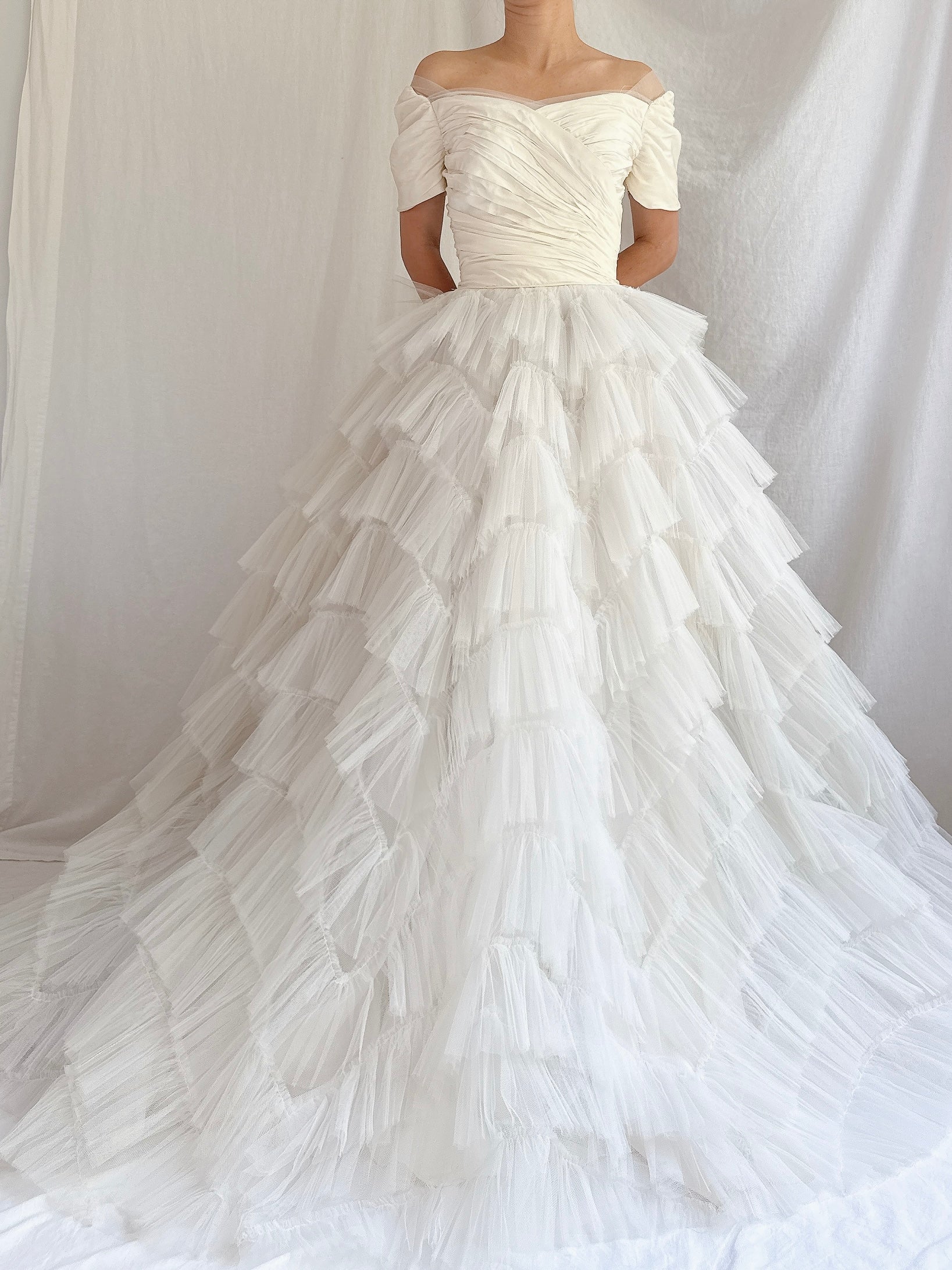 1950s Tulle Tiered Dress - XS/S