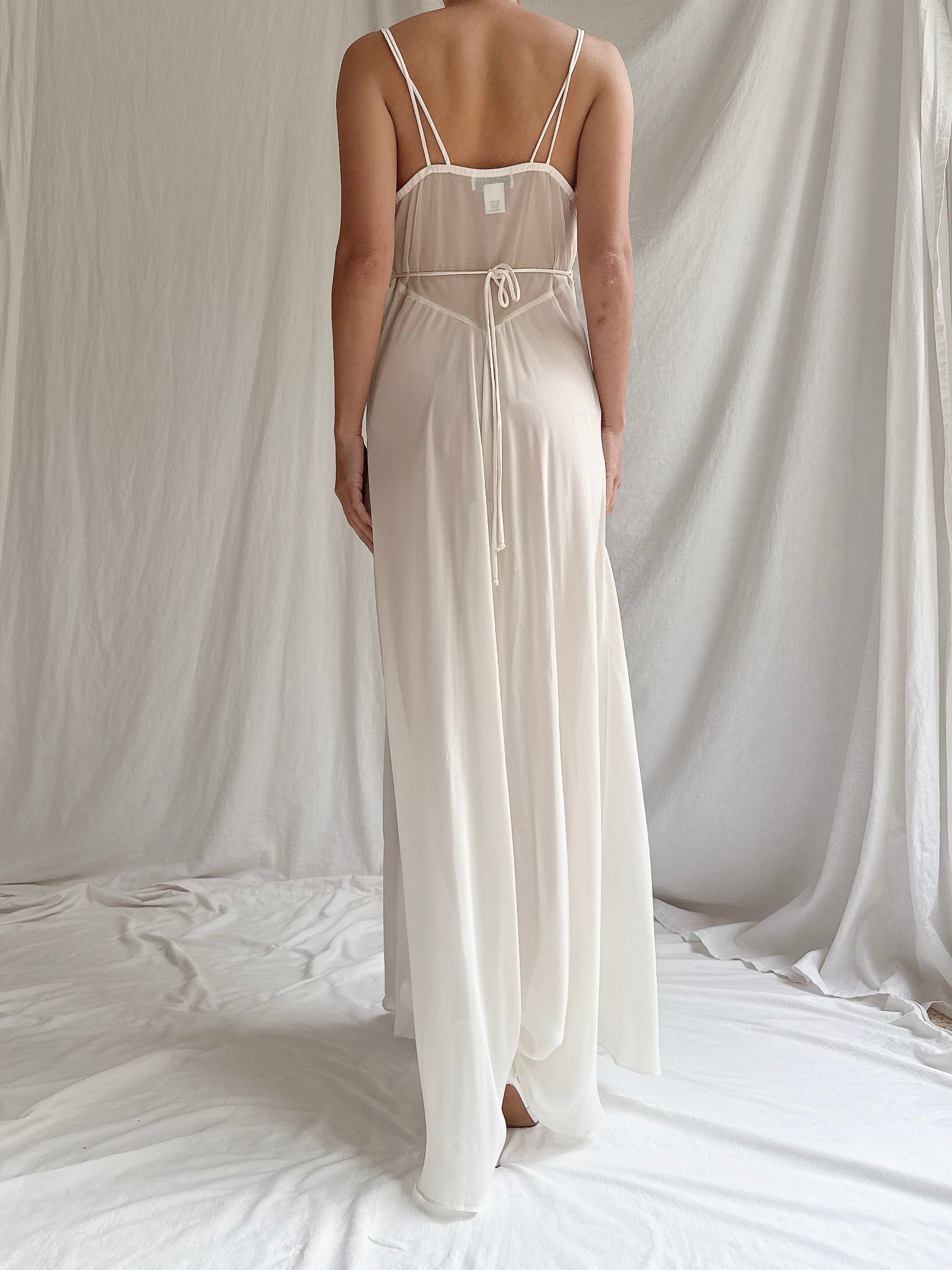 Vintage Chiffon Slip Dress - S