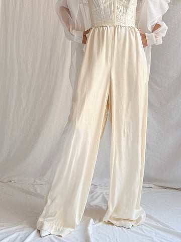 Vintage Silk Trousers - M