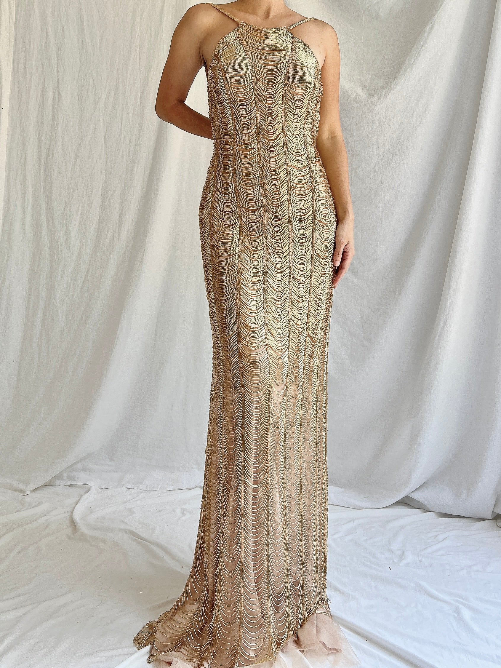 00s Sequins Gown - S