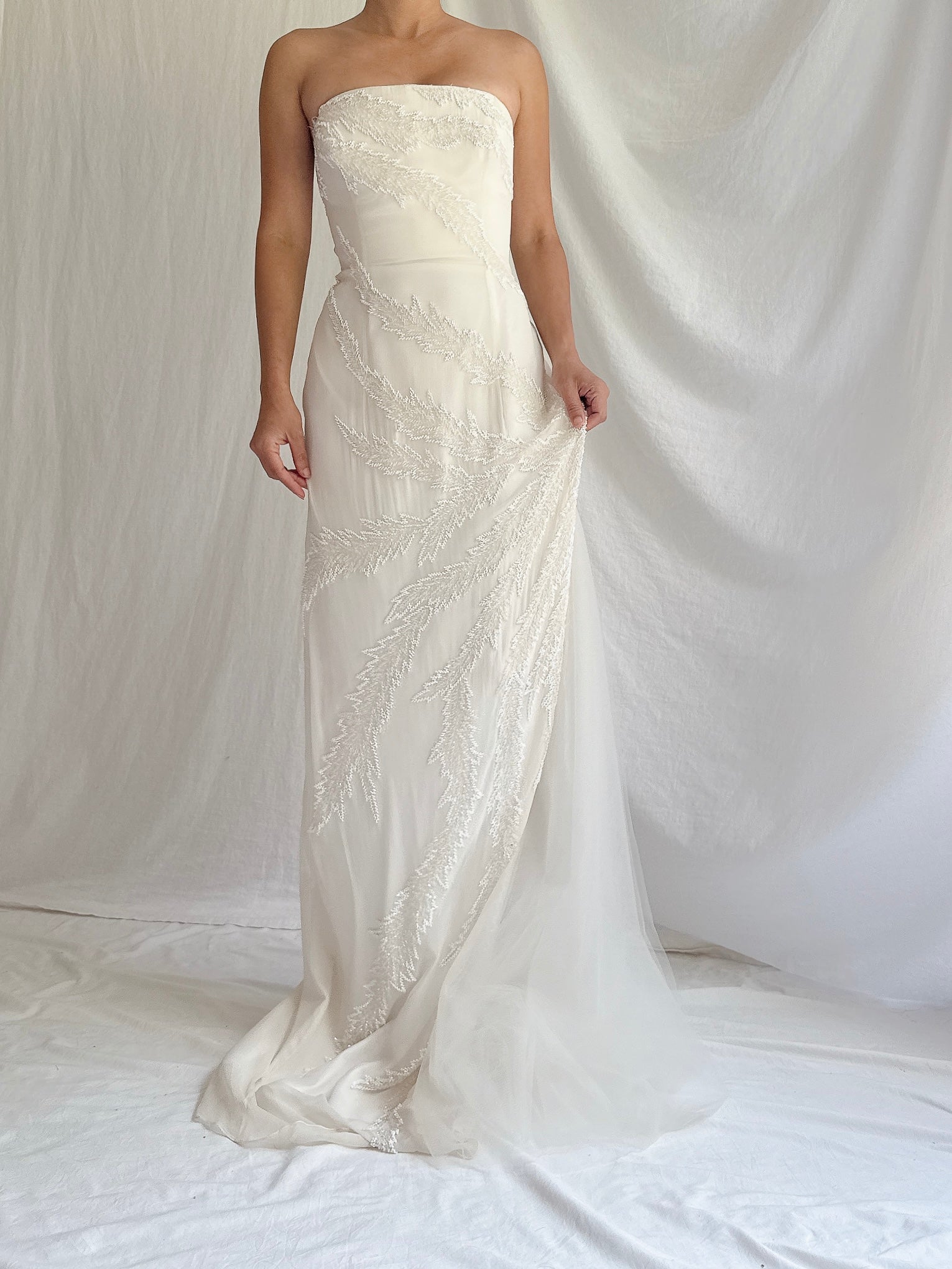 Vintage Jasz Couture Silk Strapless Gown - M/6/8