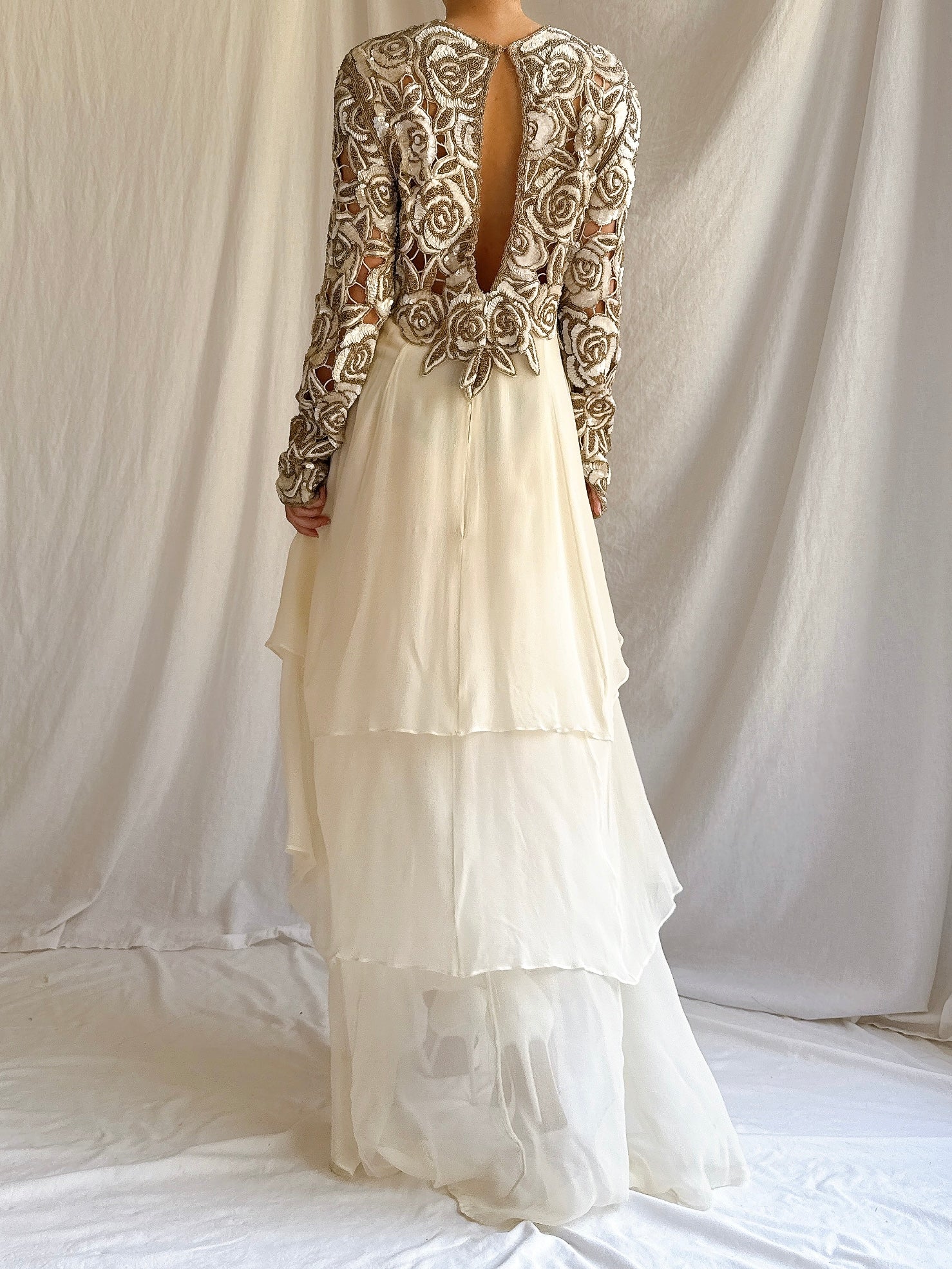 1980s Naeem Khan Silk Gown - S/M