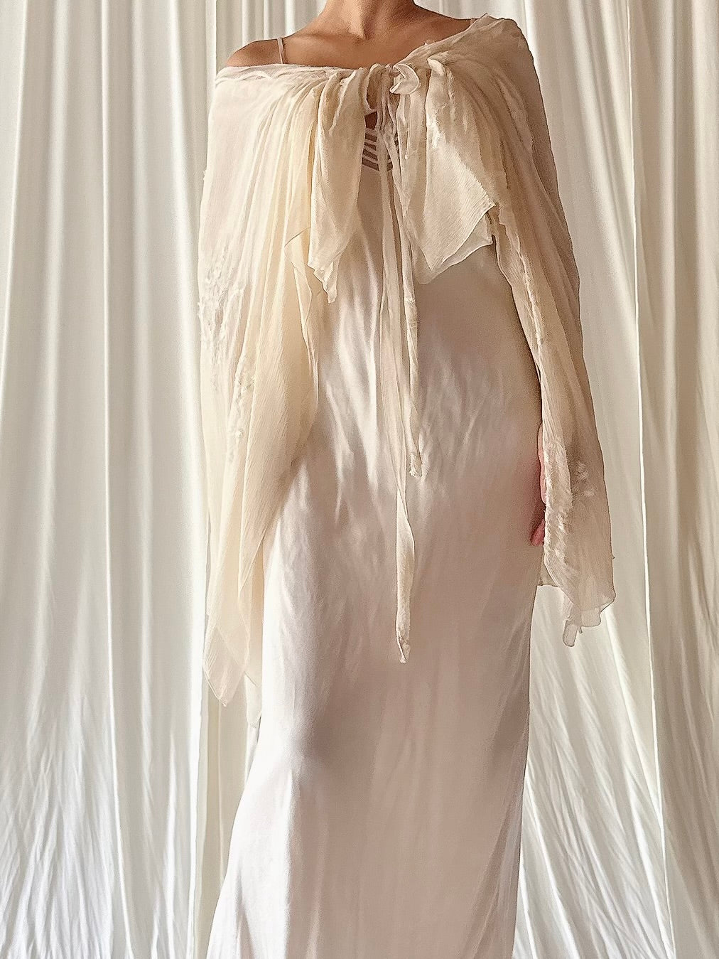 Vintage Silk Cape/Skirt - OSFM