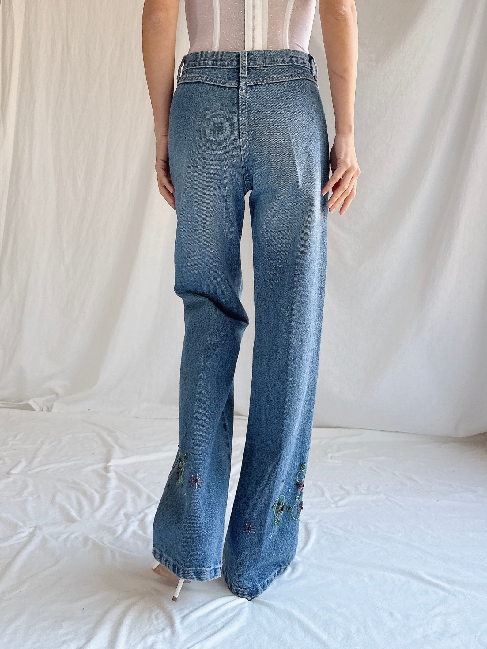 Vintage Emanuel Ungaro Beaded Denim - S/26