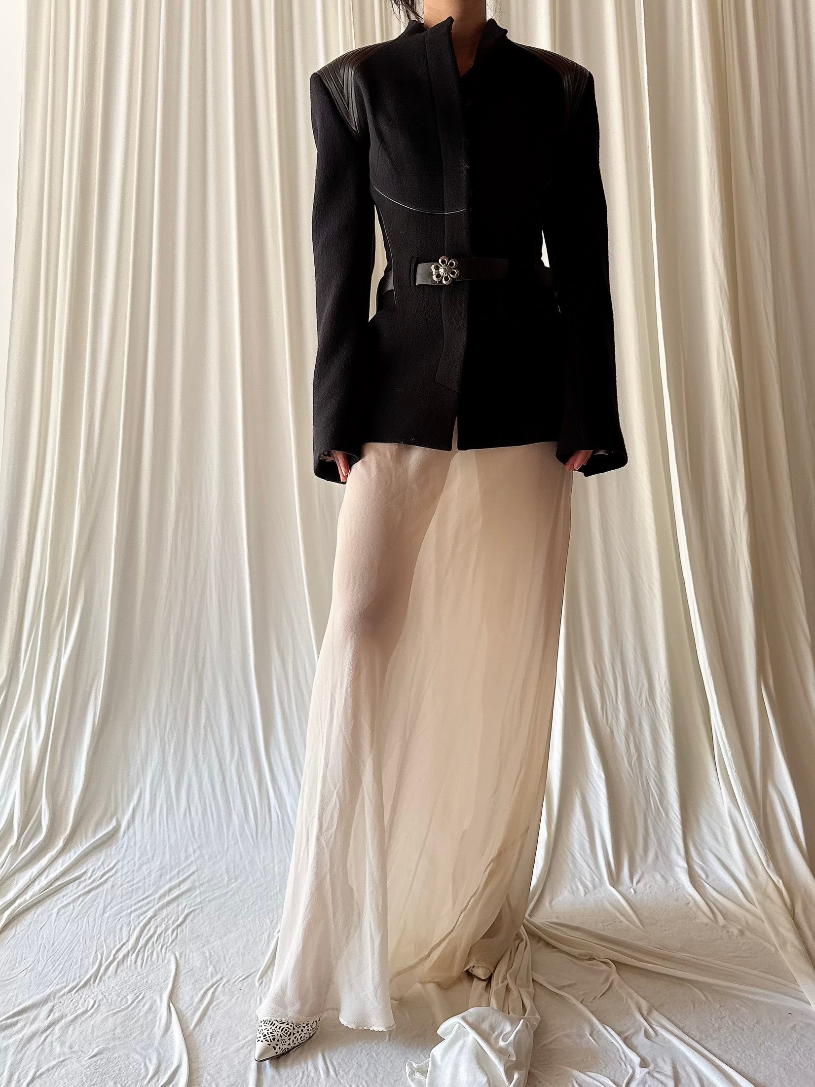 Vintage Terry Paris Belted Wool Jacket - M/L