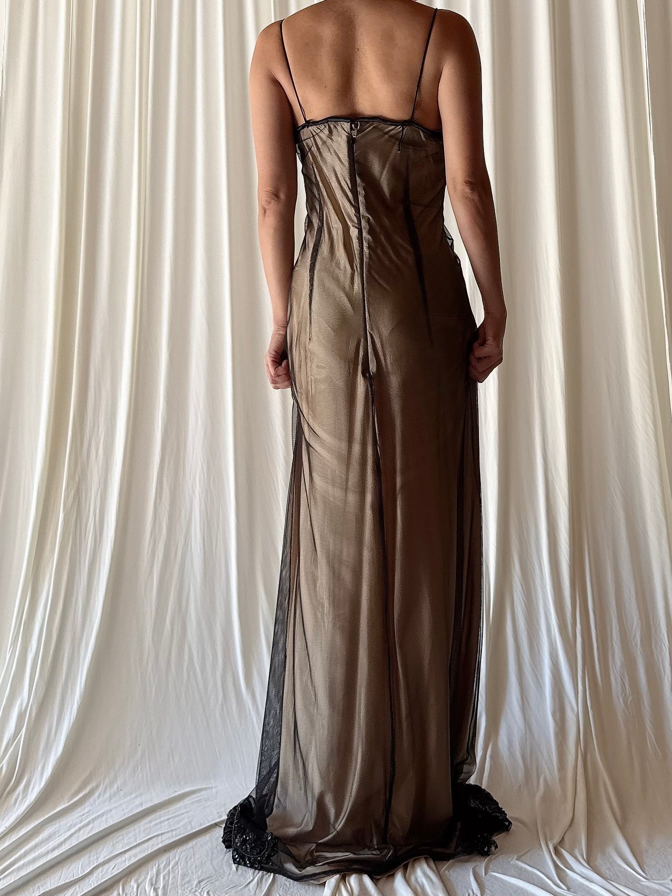 Vintage Juan Carlos Pinera Mesh Gown  - M