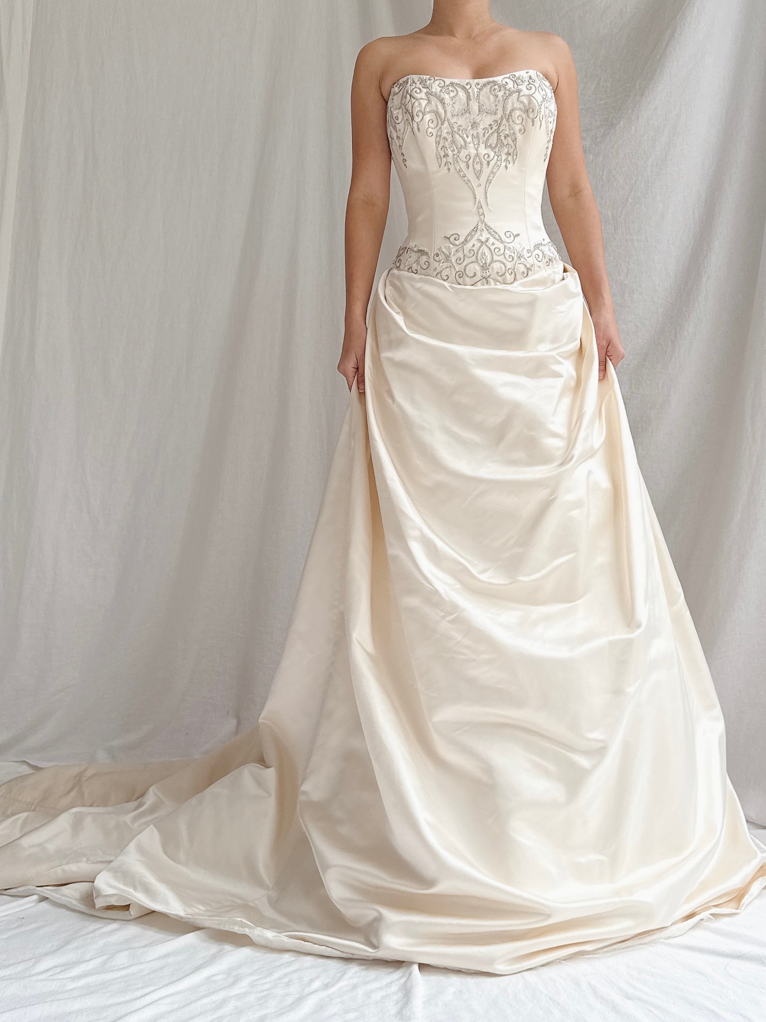 Vintage Sassi Holfold UK Silk Busyier Gown - M/10