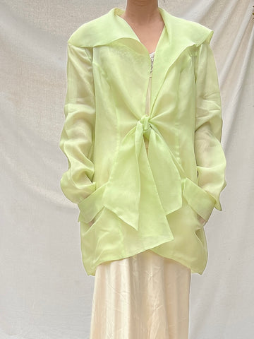 Vintage Silk Organza Duster - M