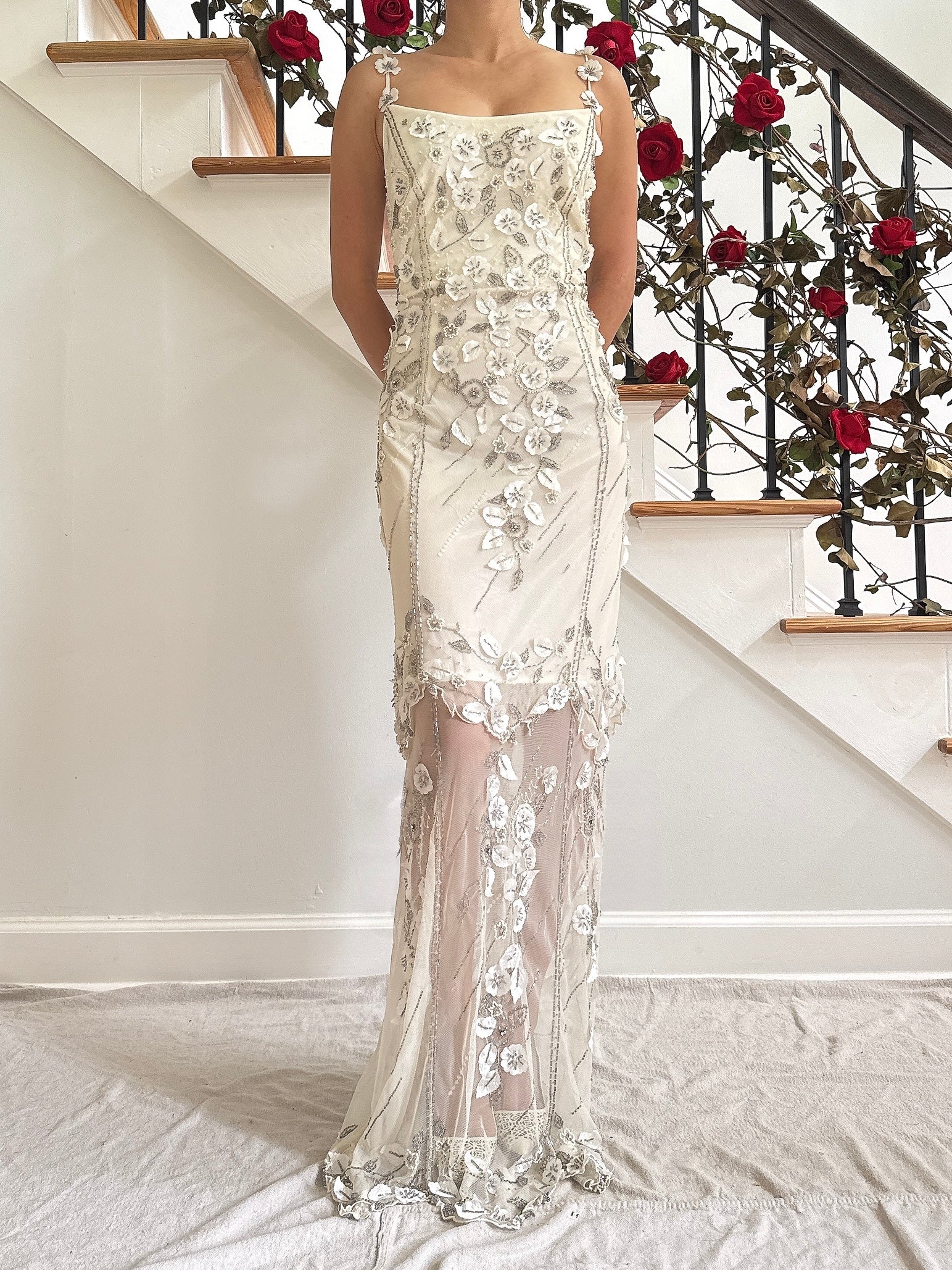 Vintage Sue Wong Beaded 2 Piece Set - M/L