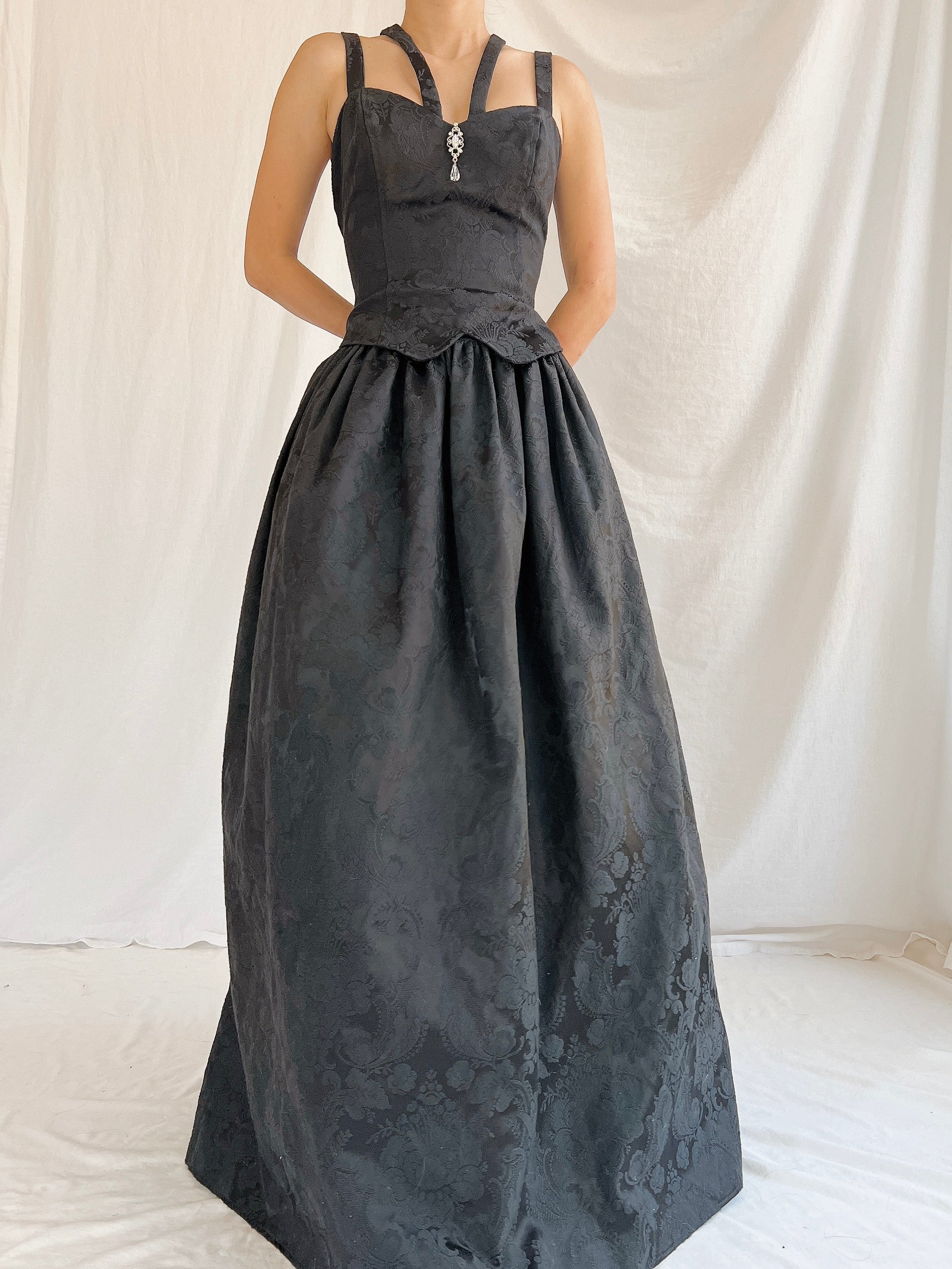 jessica mcclintock dresses vintage Vintage Jessica McClintock/Gunne Sax Brocade Dress - XS