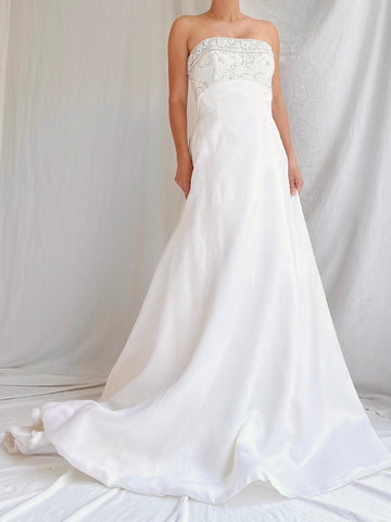 Vintage GIVENCHY Embellished Silk Organza Gown - S/4
