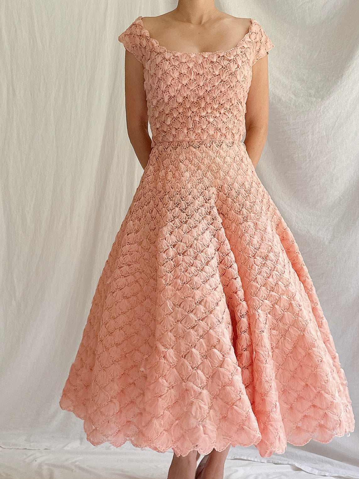 silk ribbon dress Off White Silk Crepe Bias Dress With Velvet Ribbon Bow Details
