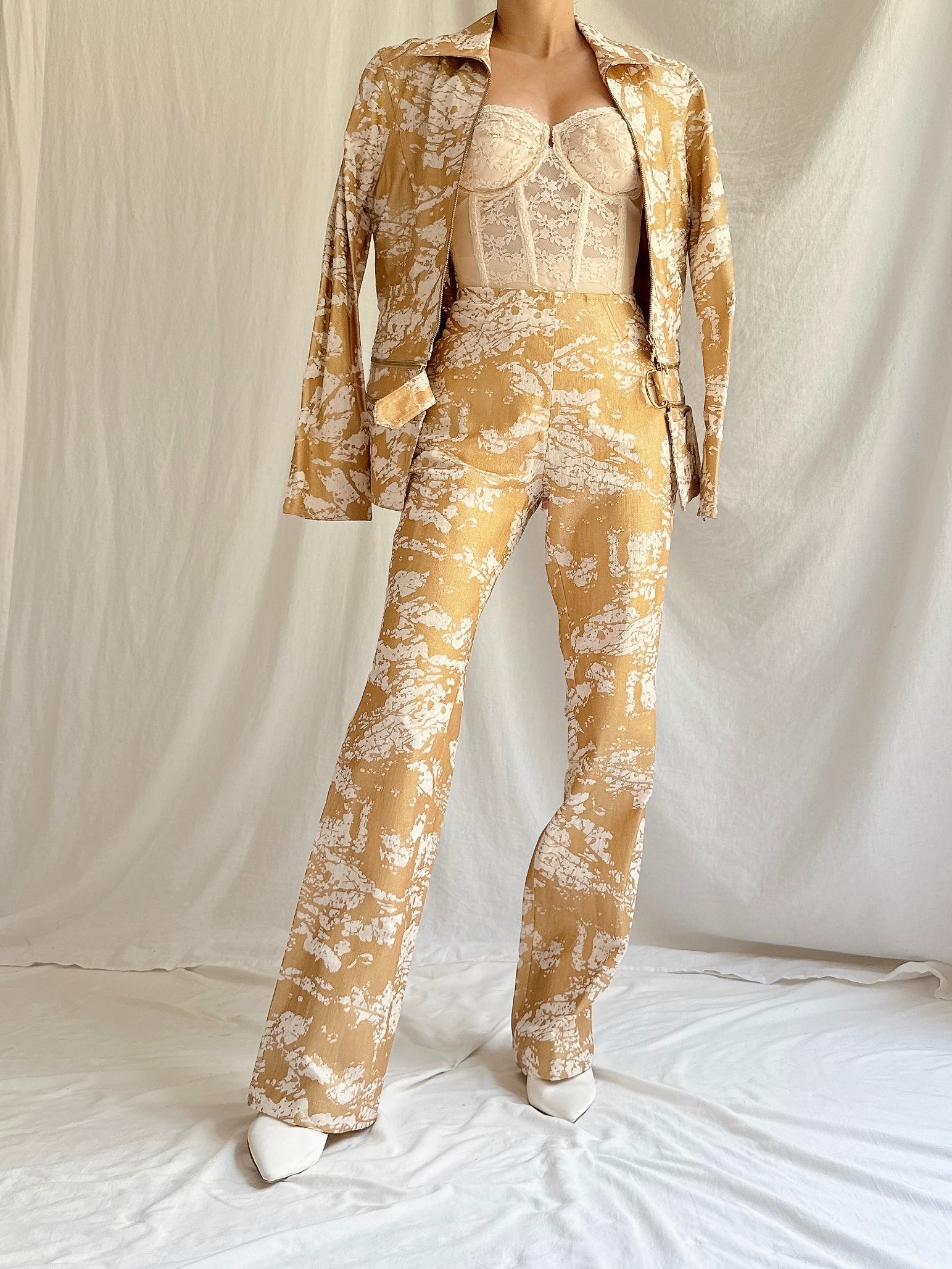 Vintage Kyoko Higa Linen 2-Piece Set - FR 40