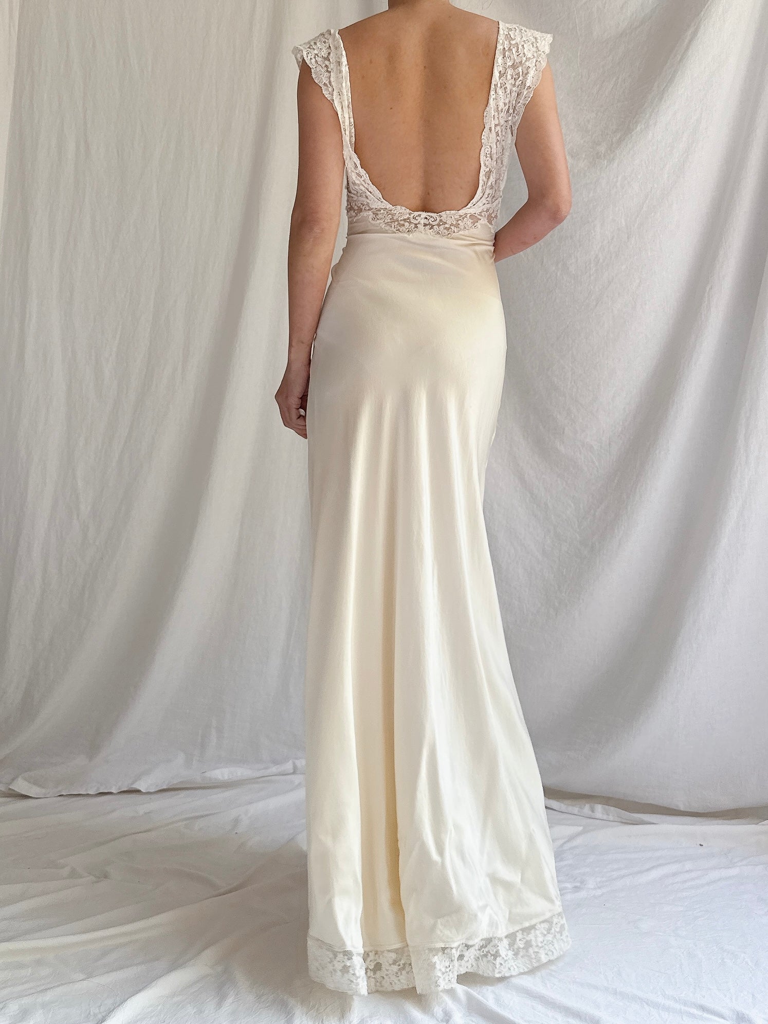 1930s Rare Fischer Silk Slip Dress - XS/S