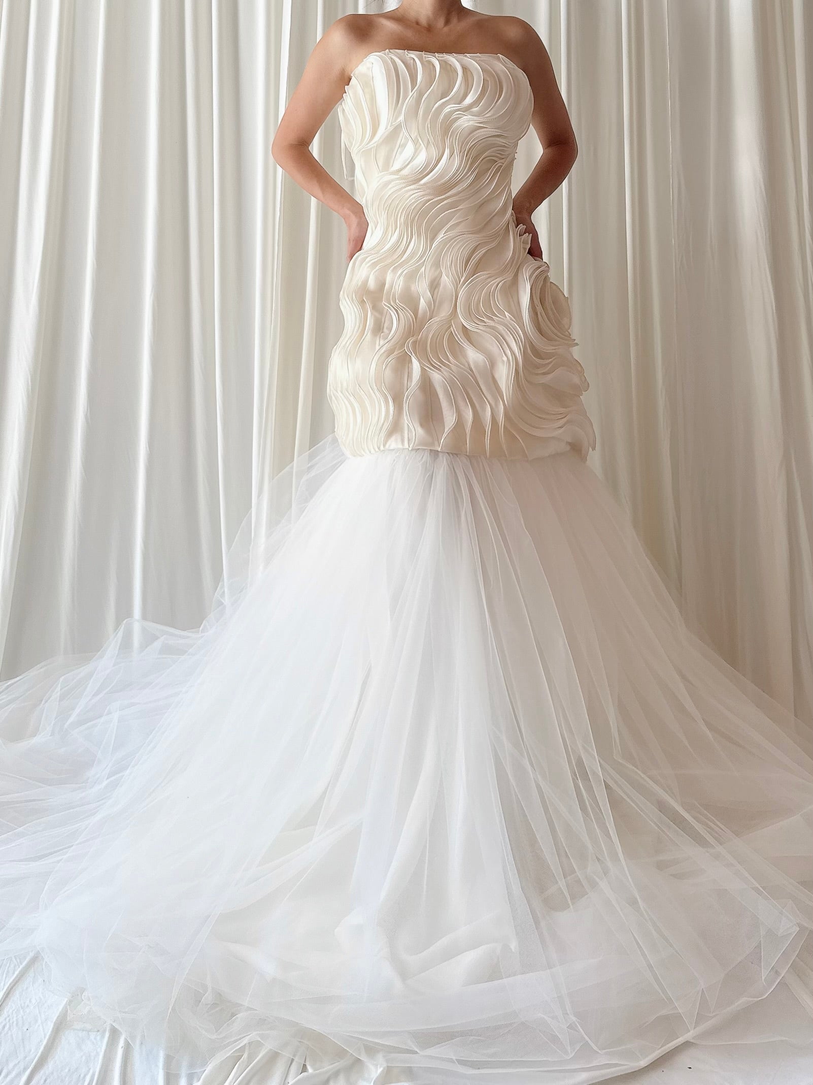 Vintage Ruffled Tulle Dress - M/6