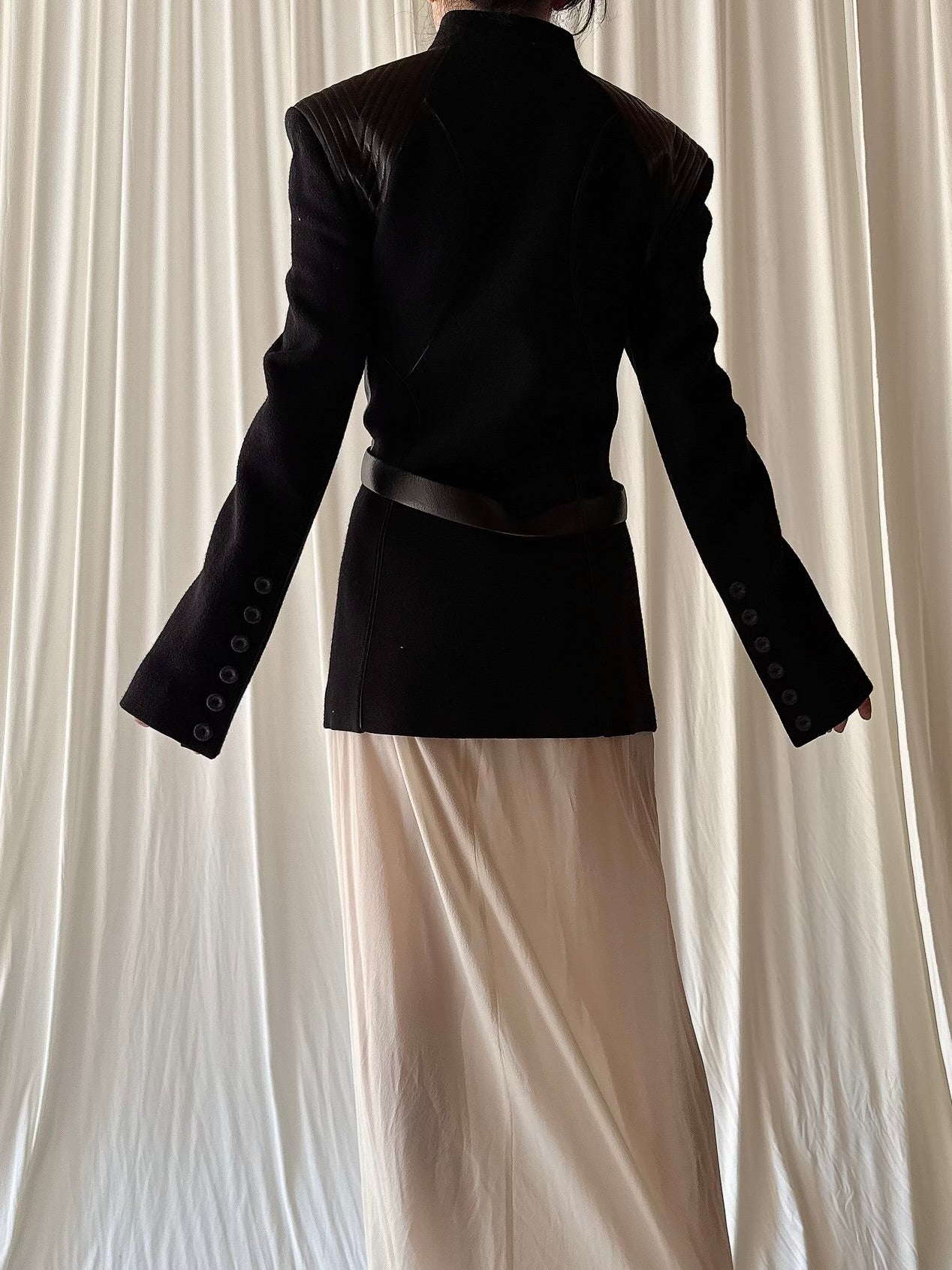 Vintage Terry Paris Belted Wool Jacket - M/L