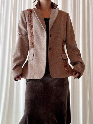Vintage Alliage Wool Jacket - FR 44