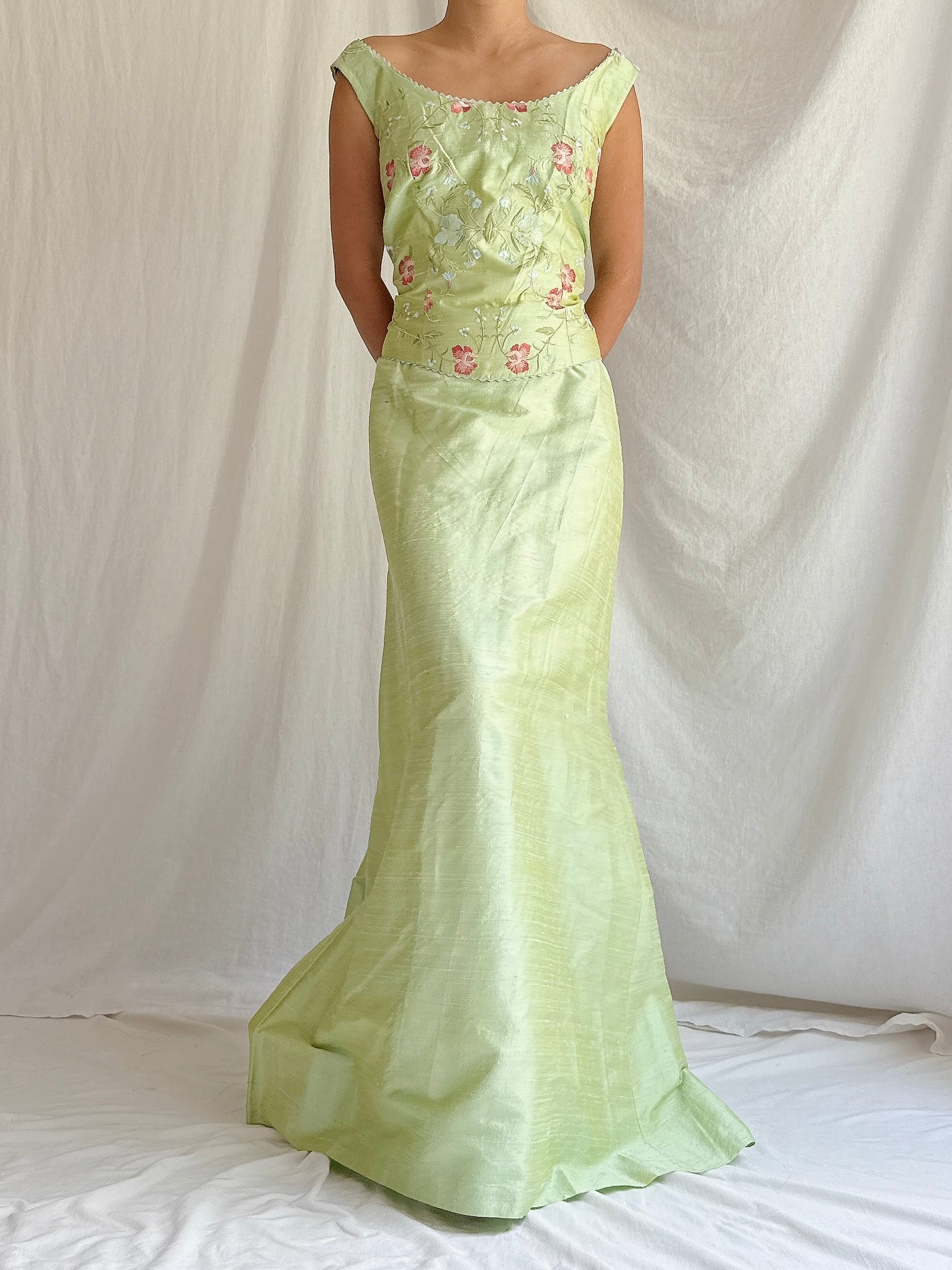 Vintage Paule Vasseur Silk Set - M/L FR 44