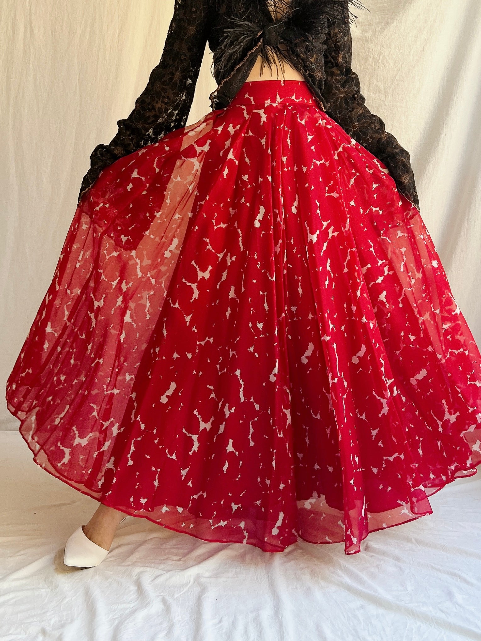 Vintage Petrovitch & Robinson Silk Organza Skirt - M/L