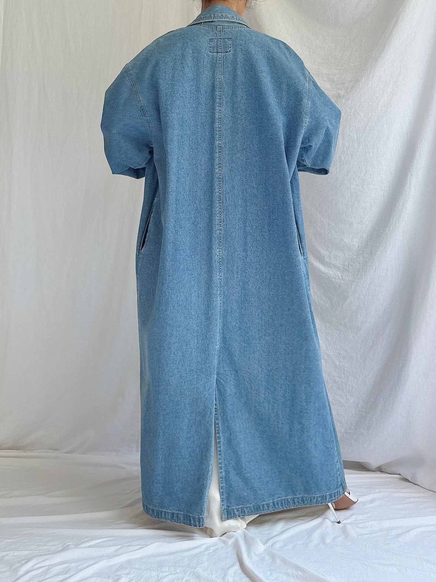Vintage Denim Duster - M/L