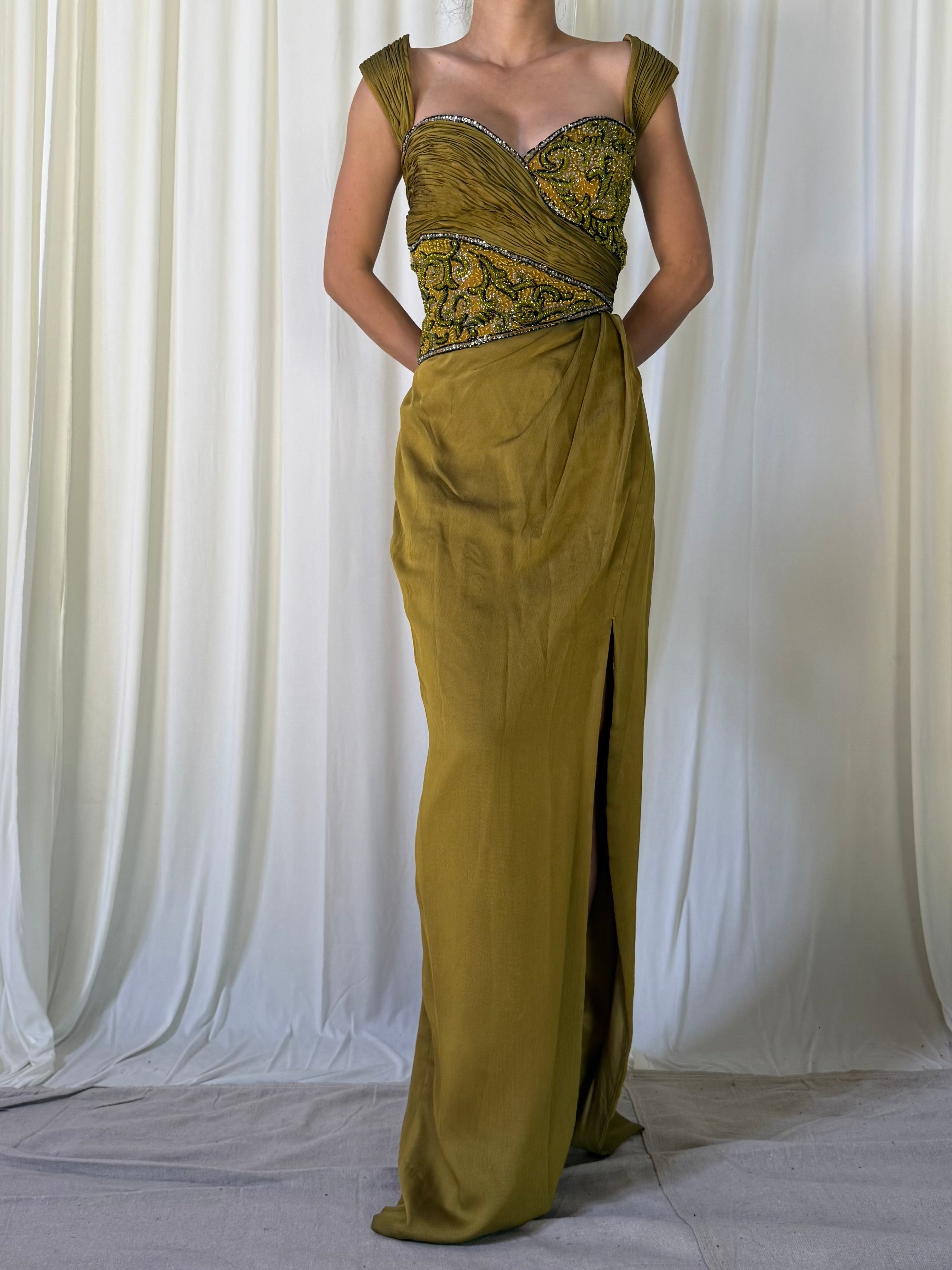 Vintage Claire’s Collection Mustard Dress - M/8
