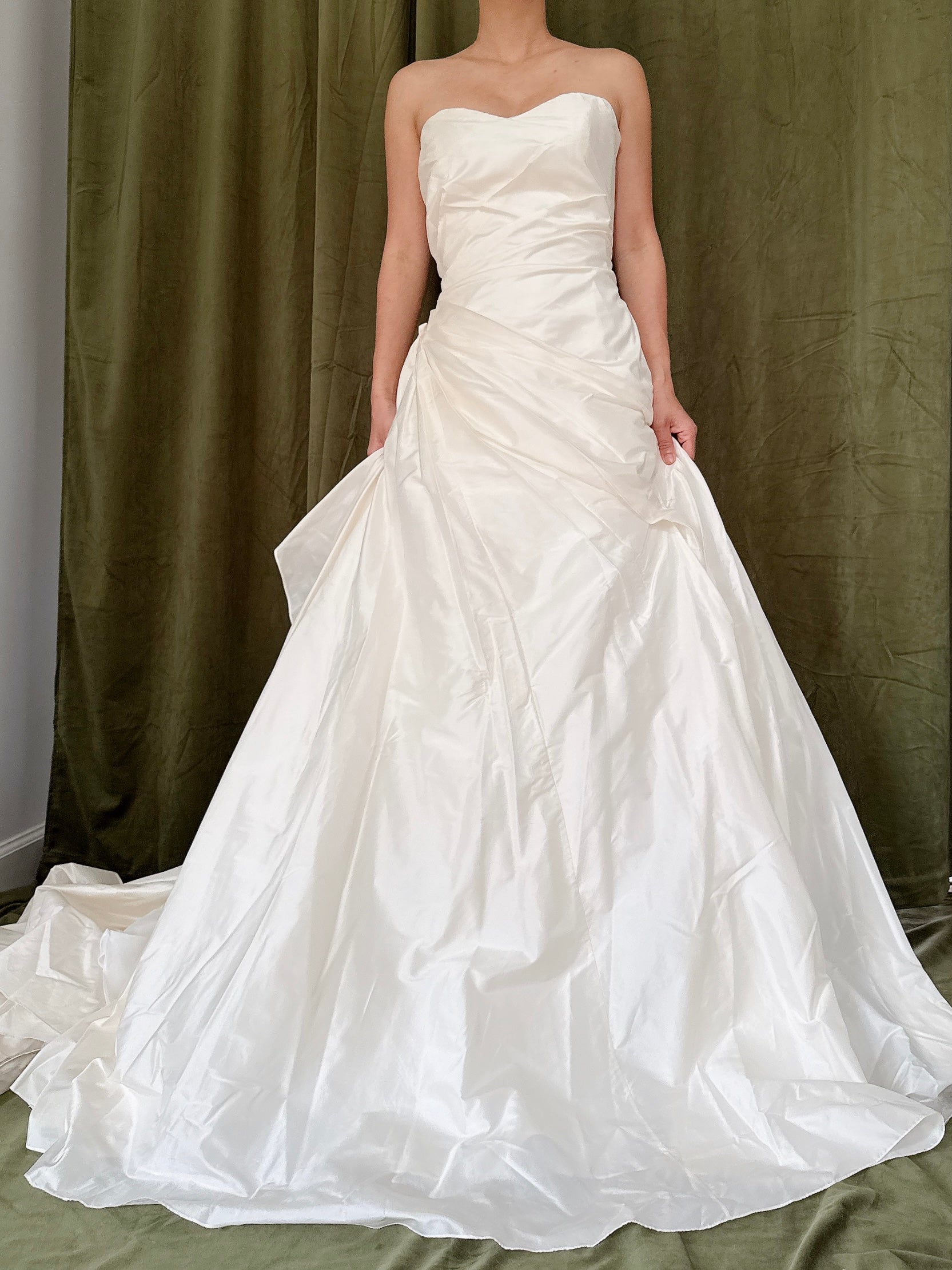 Vintage Justina Atelier Strapless Silk Dress - M/8