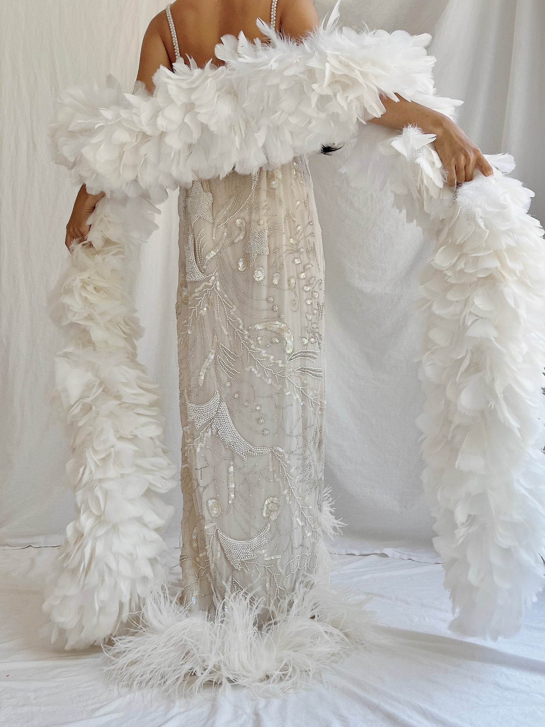 Vintage Extra Long Feather Boa