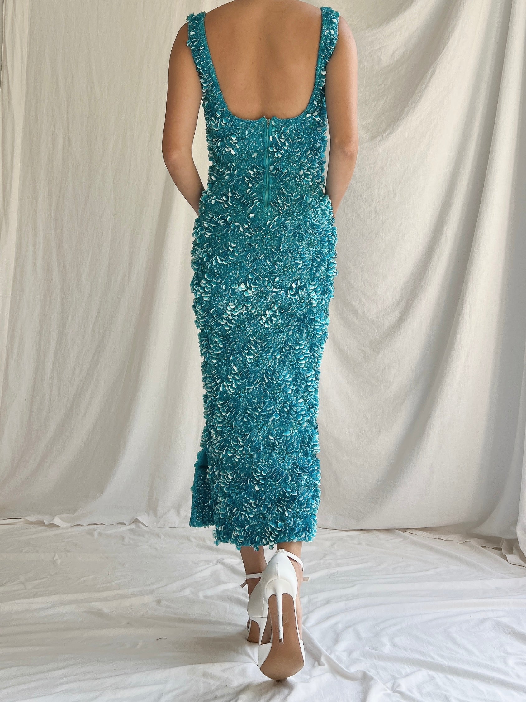 1960s Sequins Dress - S