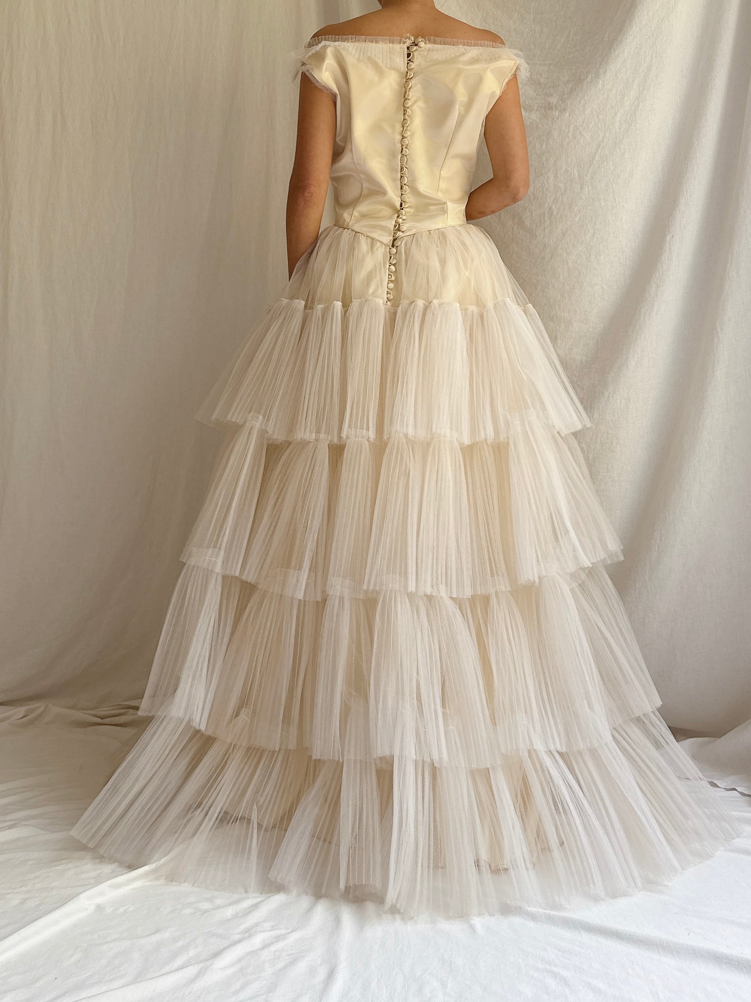 1950s Layered Tulle Dress - S