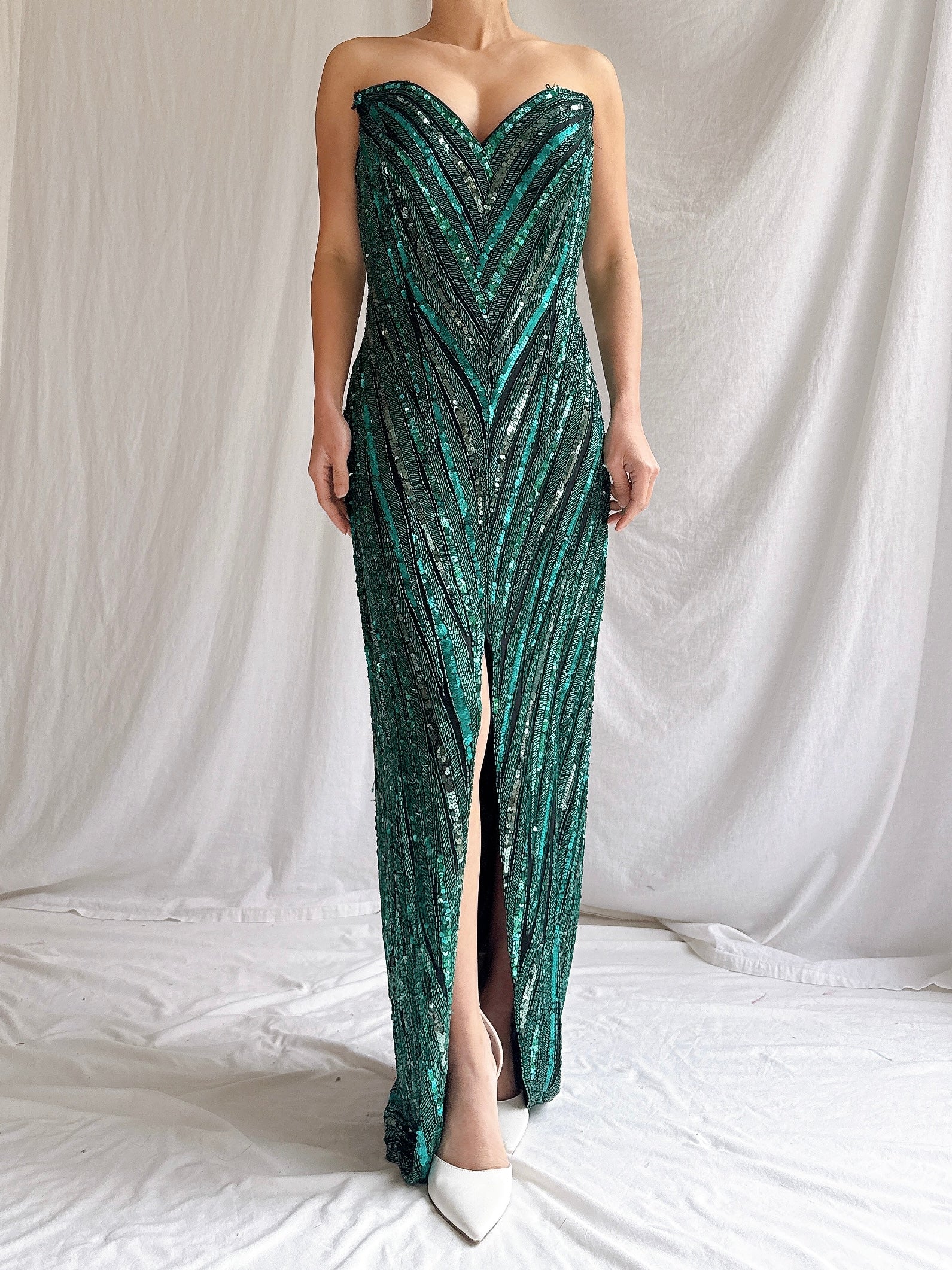 1990s Bob Mackie Sequin Dress - S/6