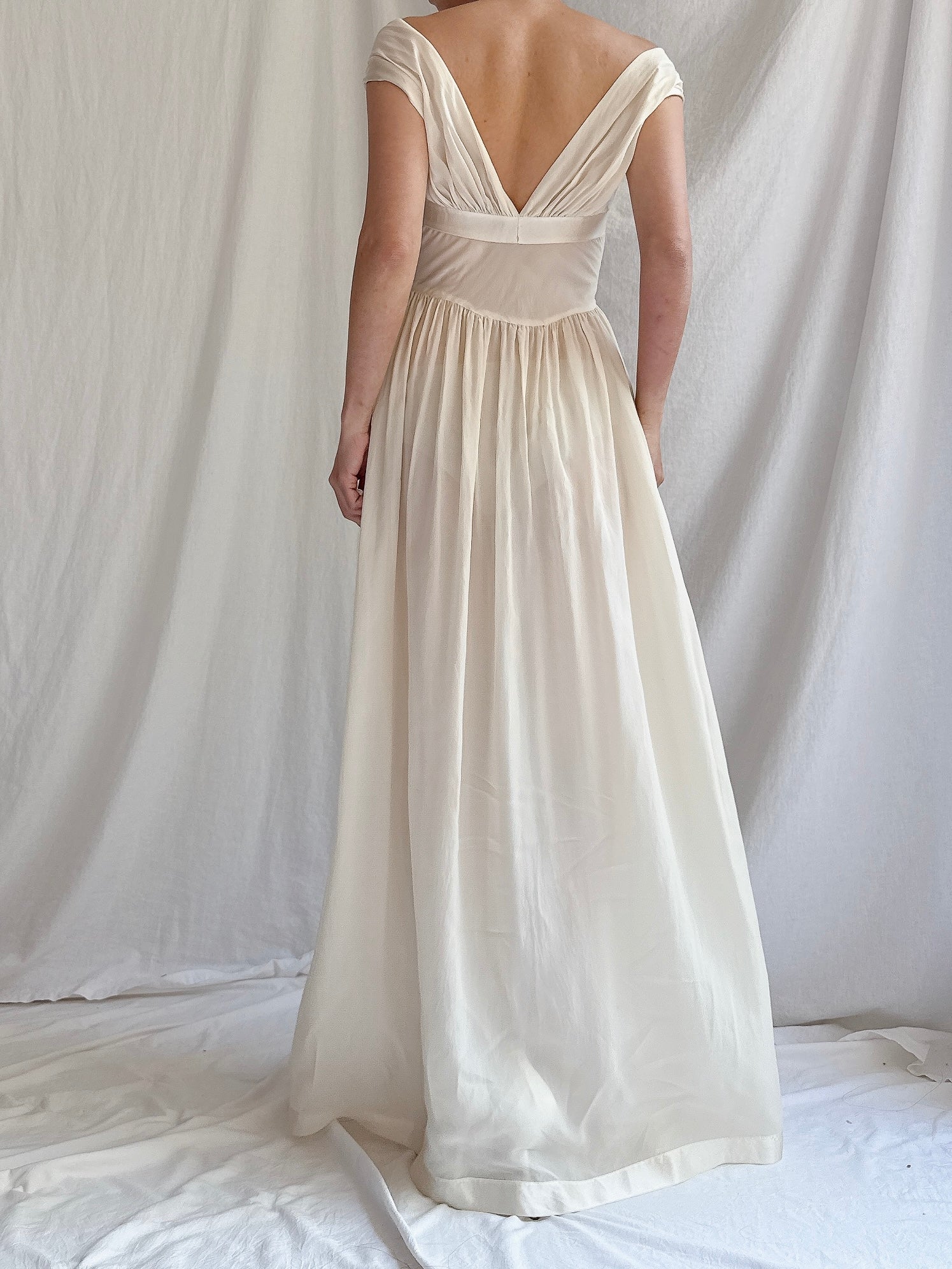 1930s Reversible Silk Dress - S