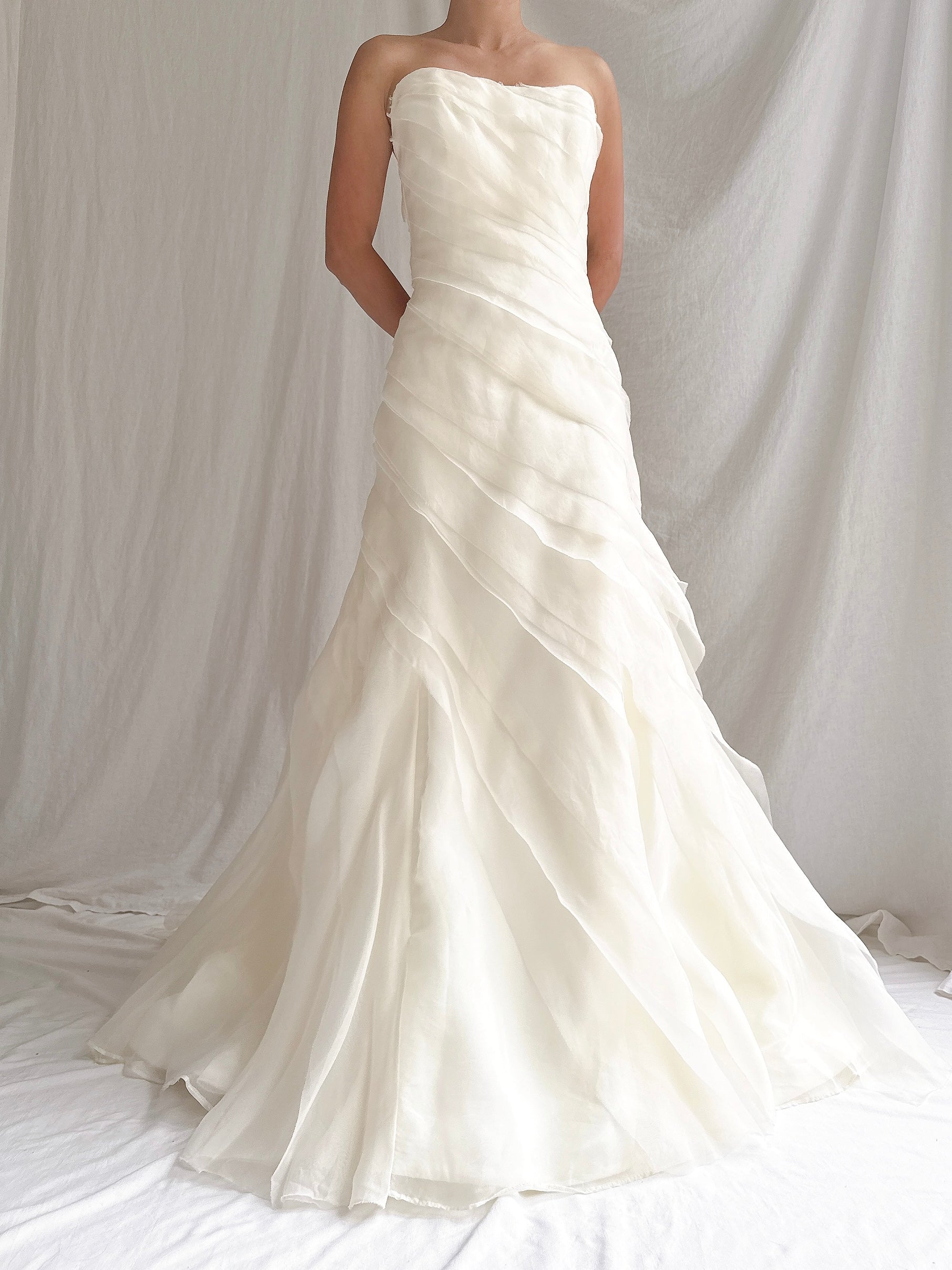 Vintage Silk Organza Gown - M/6