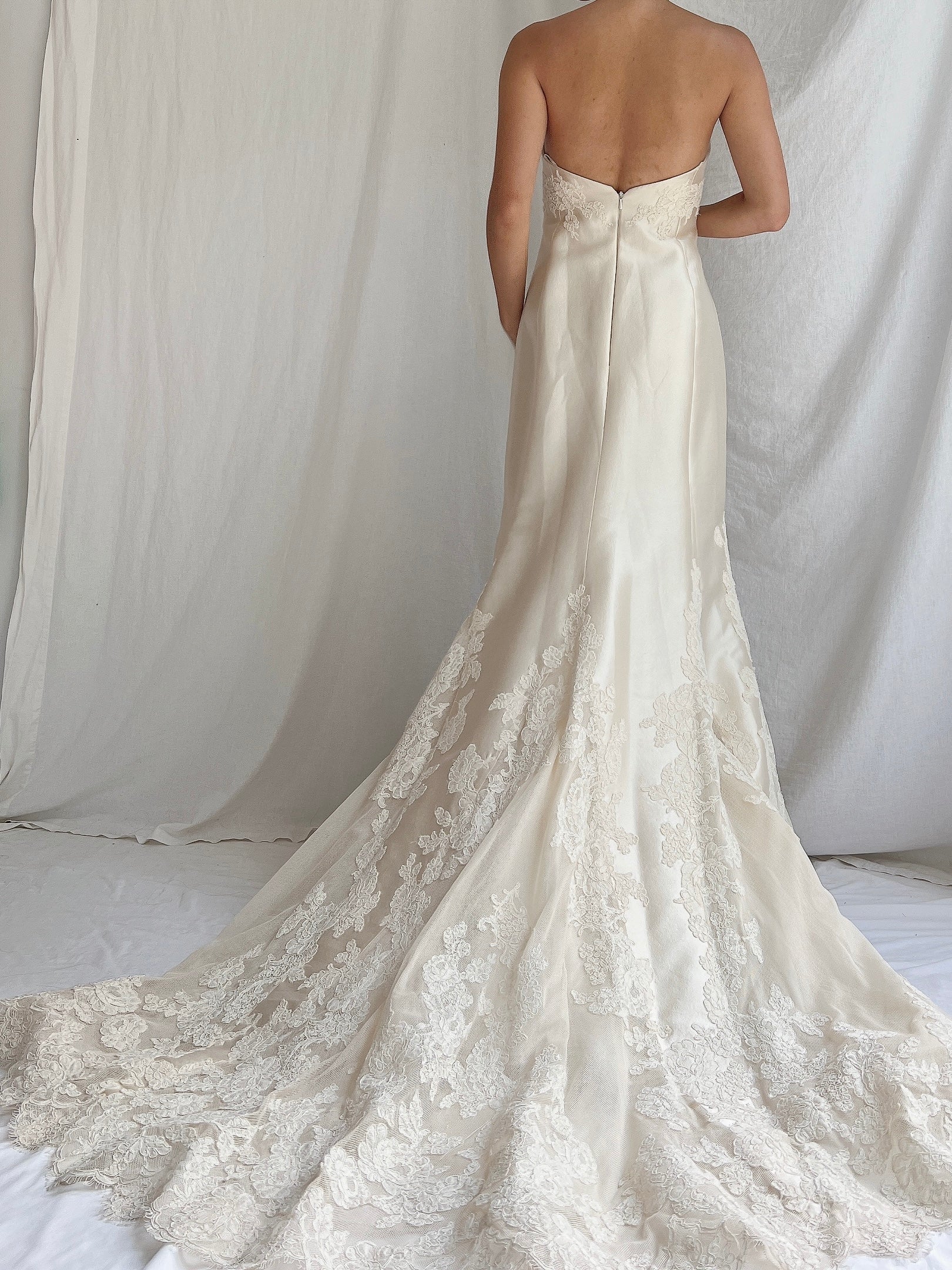 Liancarlo Couture Mikado Silk Wedding Gown - S/6