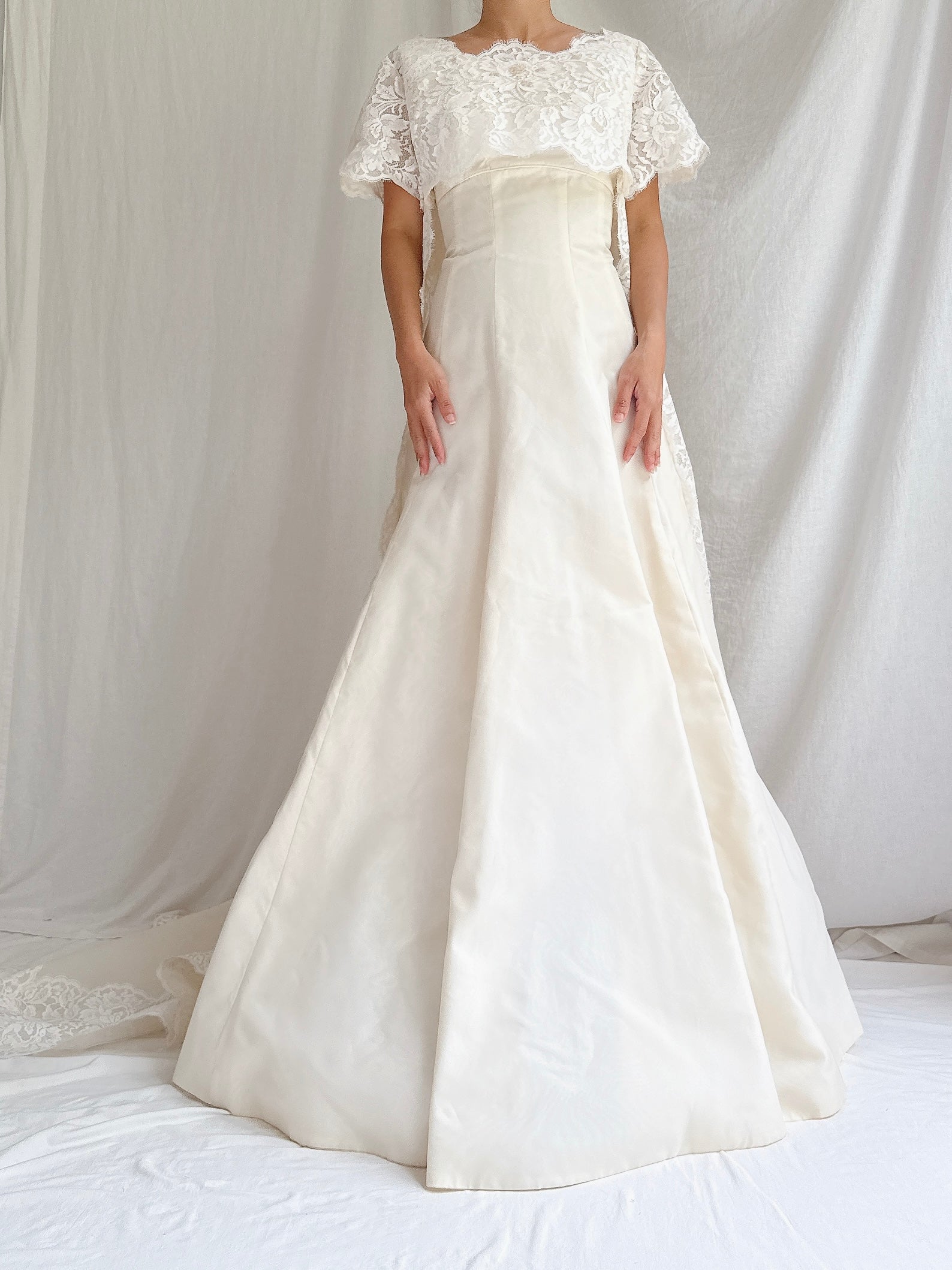 1960s Organza & Lace 2-Piece Set - M