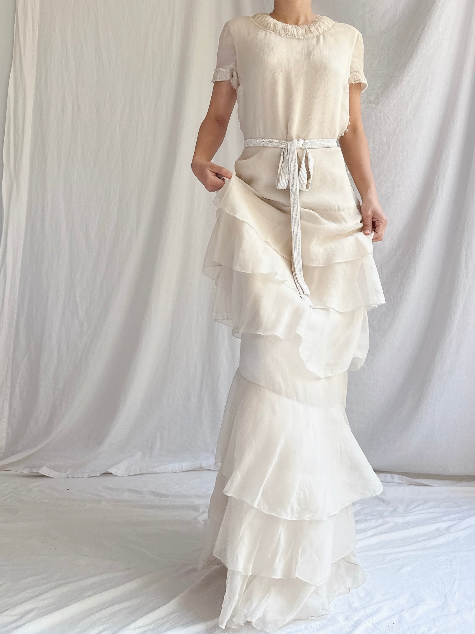 J. Mendel Silk Tiered Gown - S/M