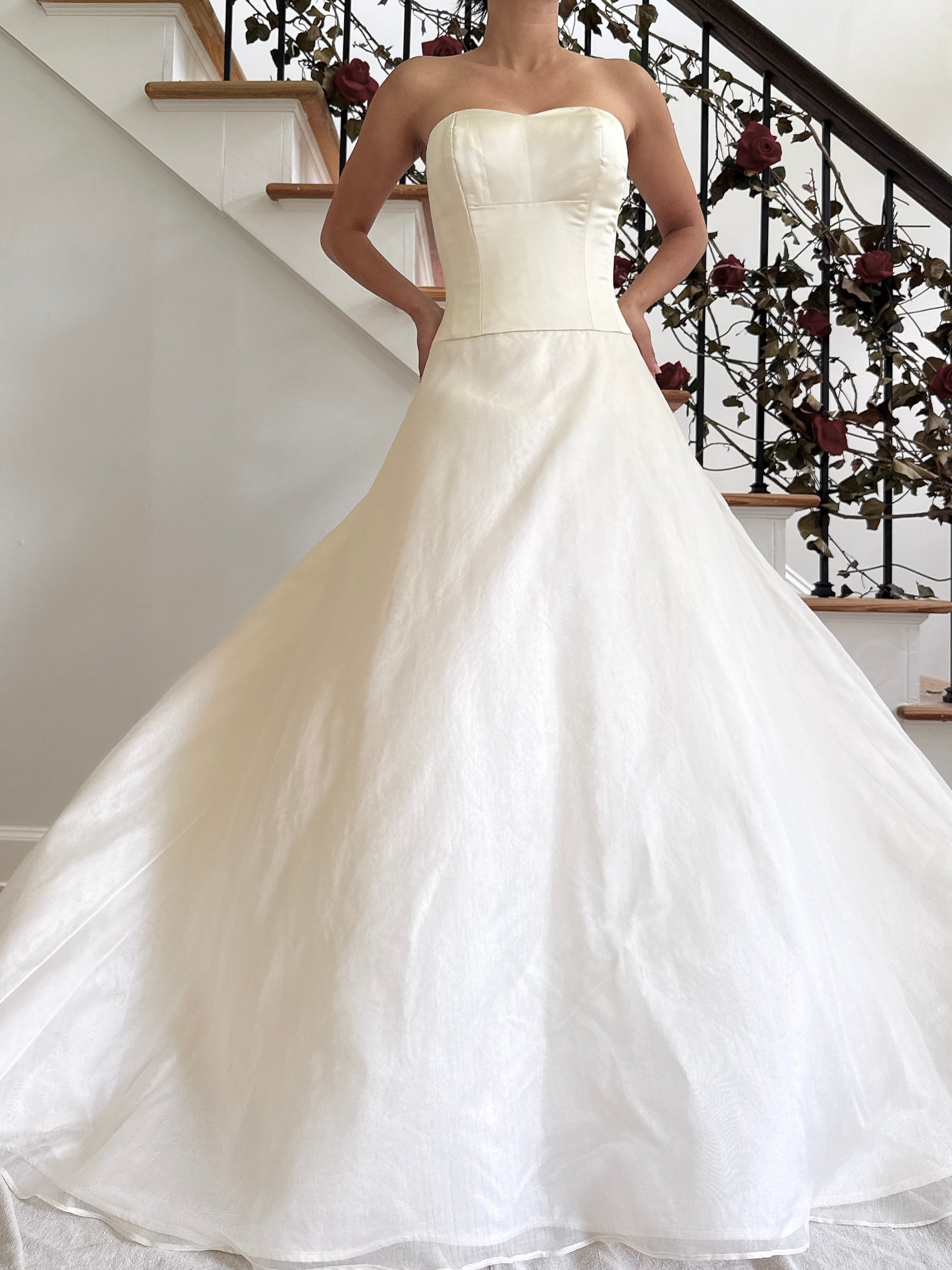 Vintage Birnbaum & Bullock Silk Organza Gown - XS