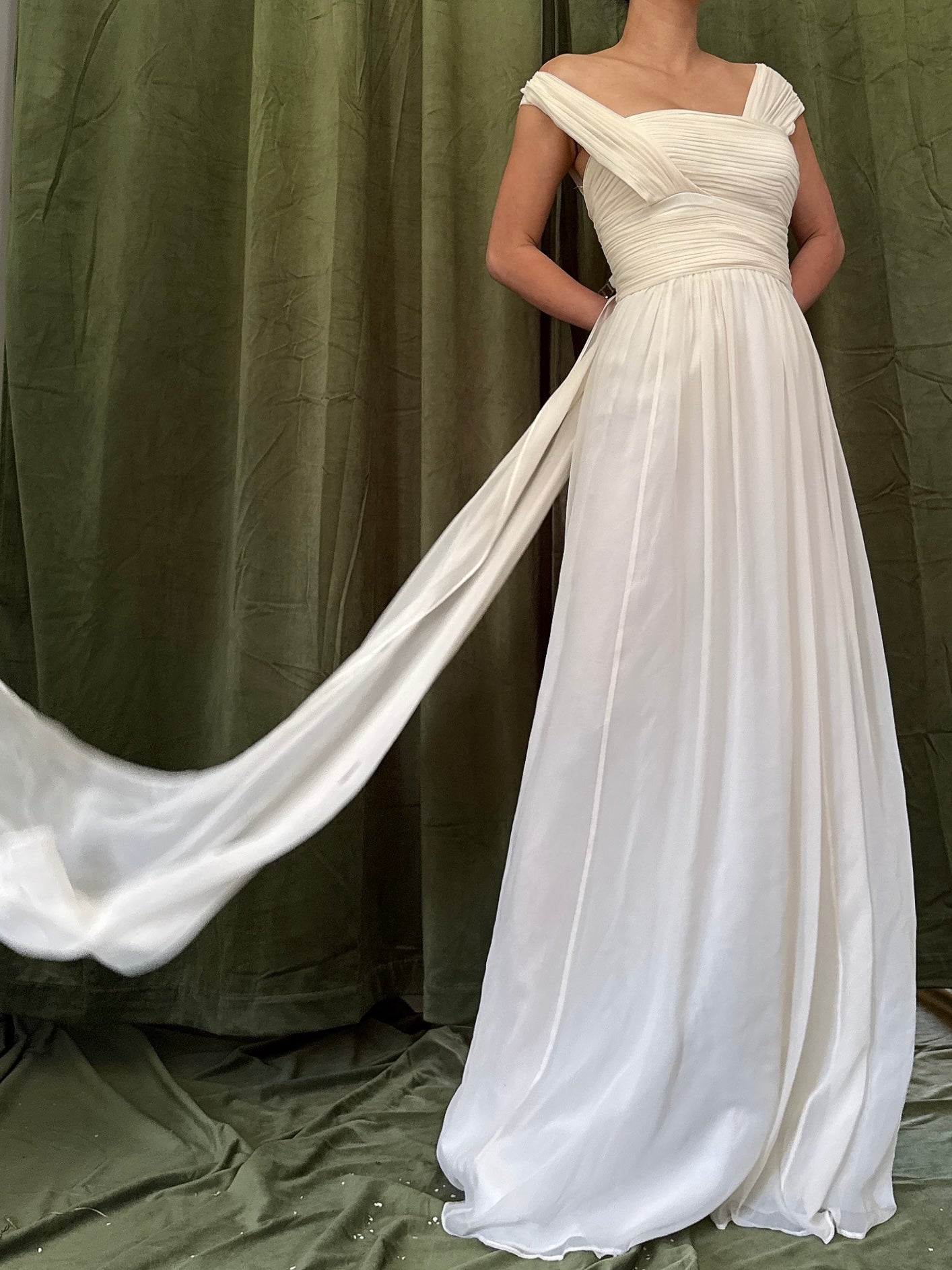 Vintage Rodriguez Silk Chiffon Gown - XS