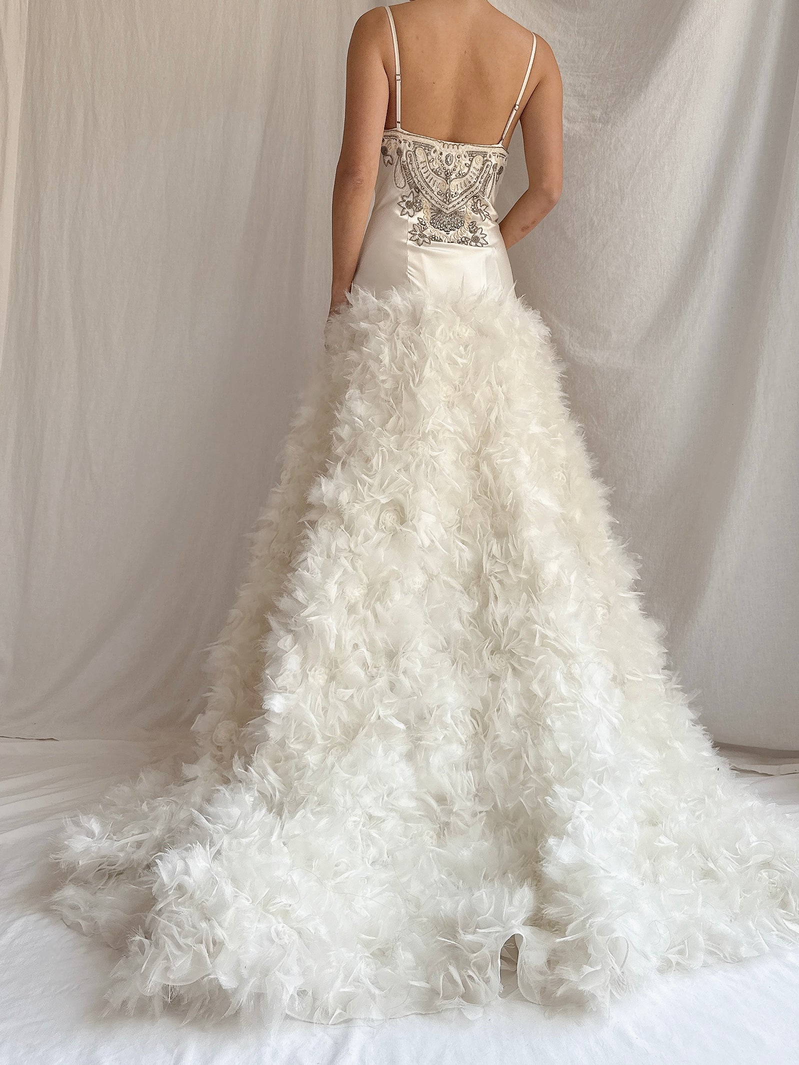 Vintage Sue Wong Ruffled Gown - M/8