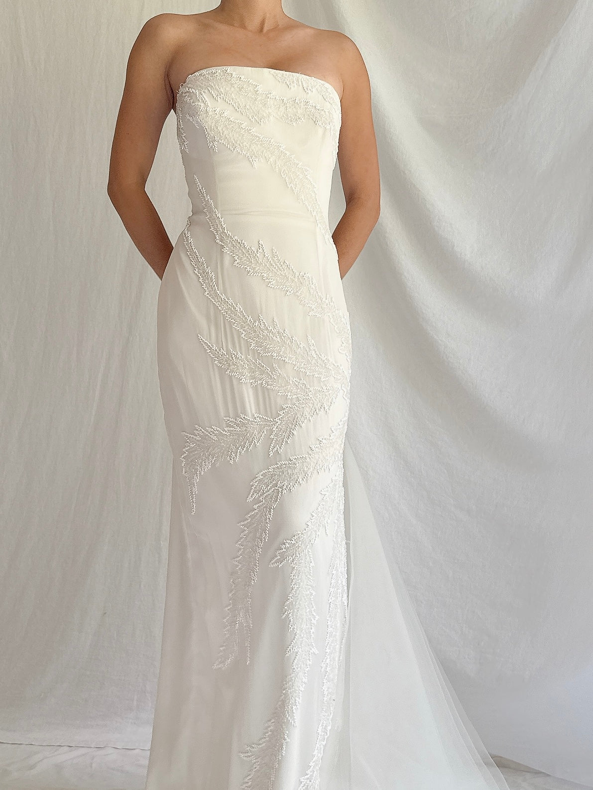 Vintage Jasz Couture Silk Strapless Gown - M/6/8