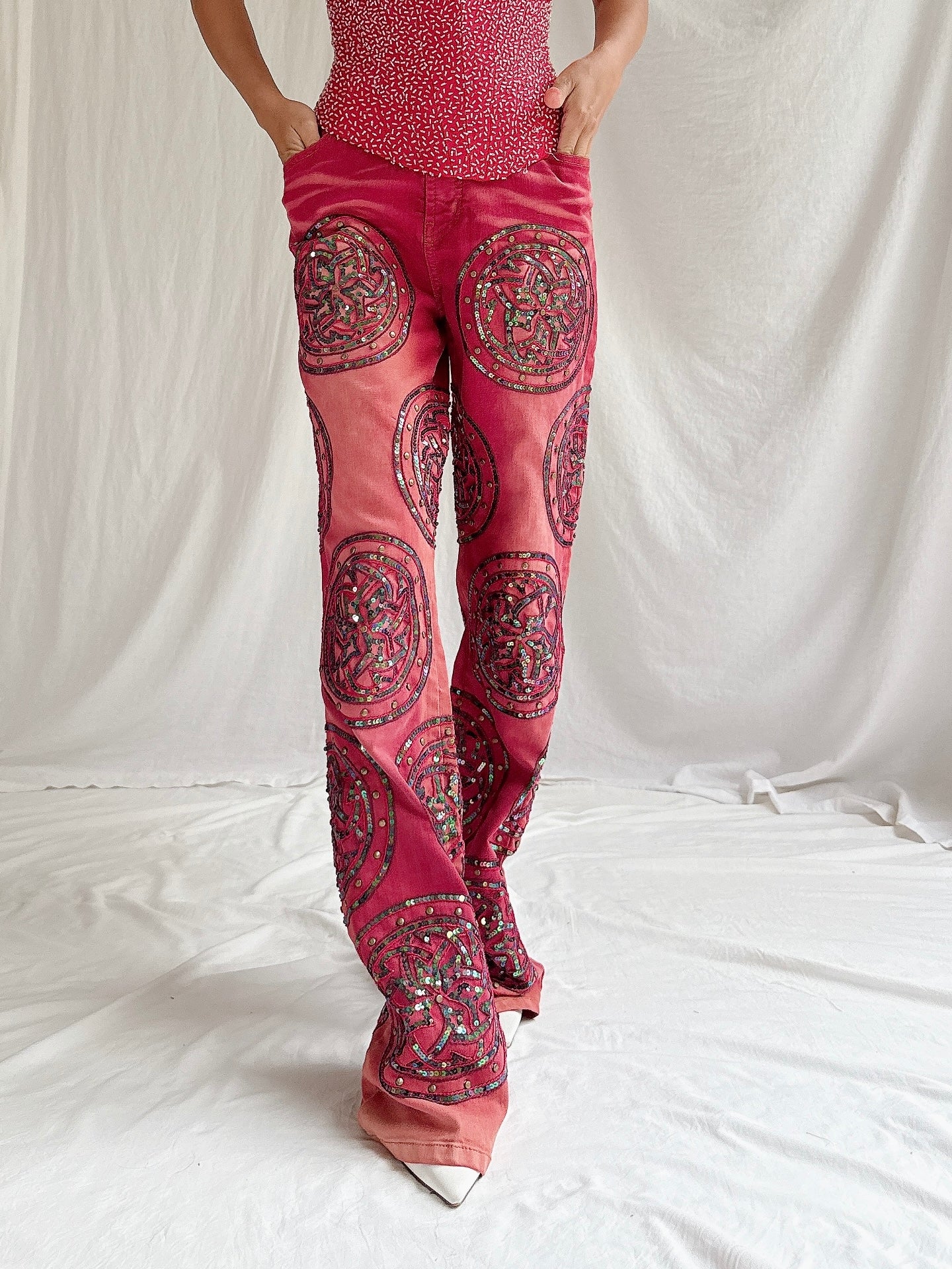 Vintage San Blas Embellished Pants - M