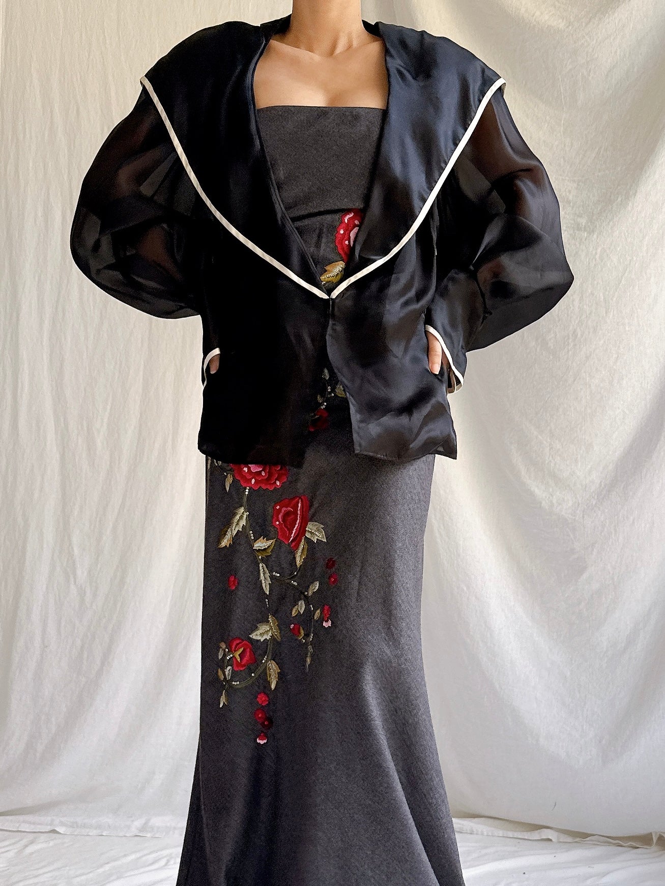 Vintage Paul Louis Orrier Paris Silk Organza Jacket - OSFM