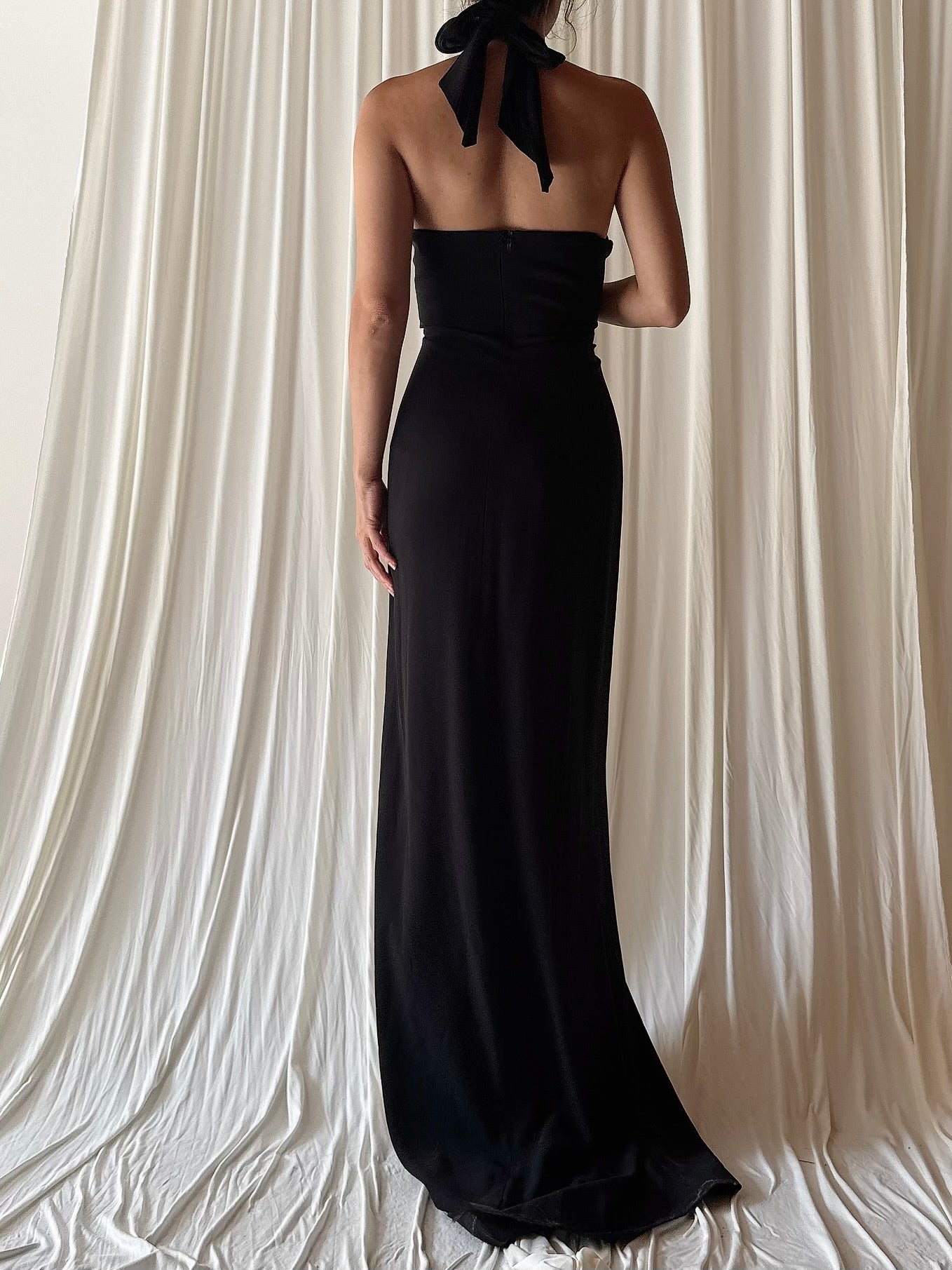 Vintage Petrovich and Robinson Rayon Gown - FR 38