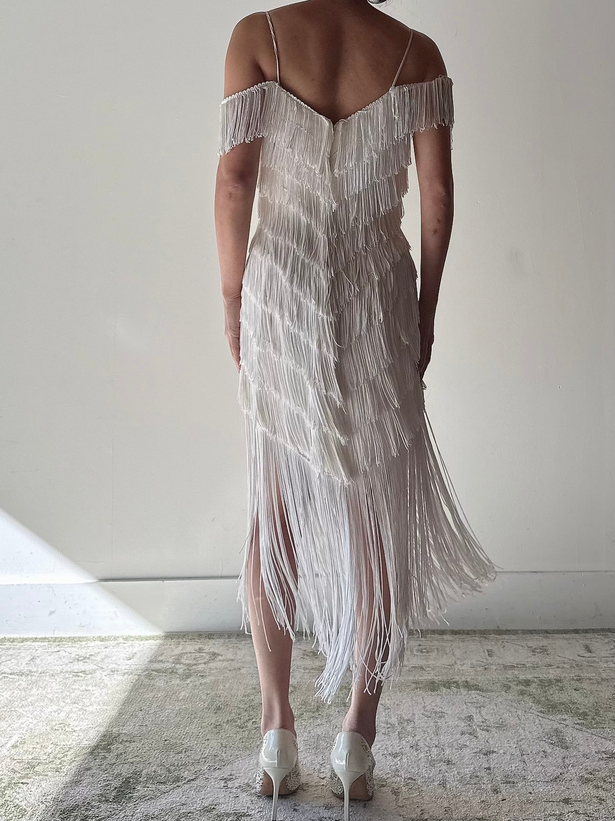 Vintage Fringe Dress - S