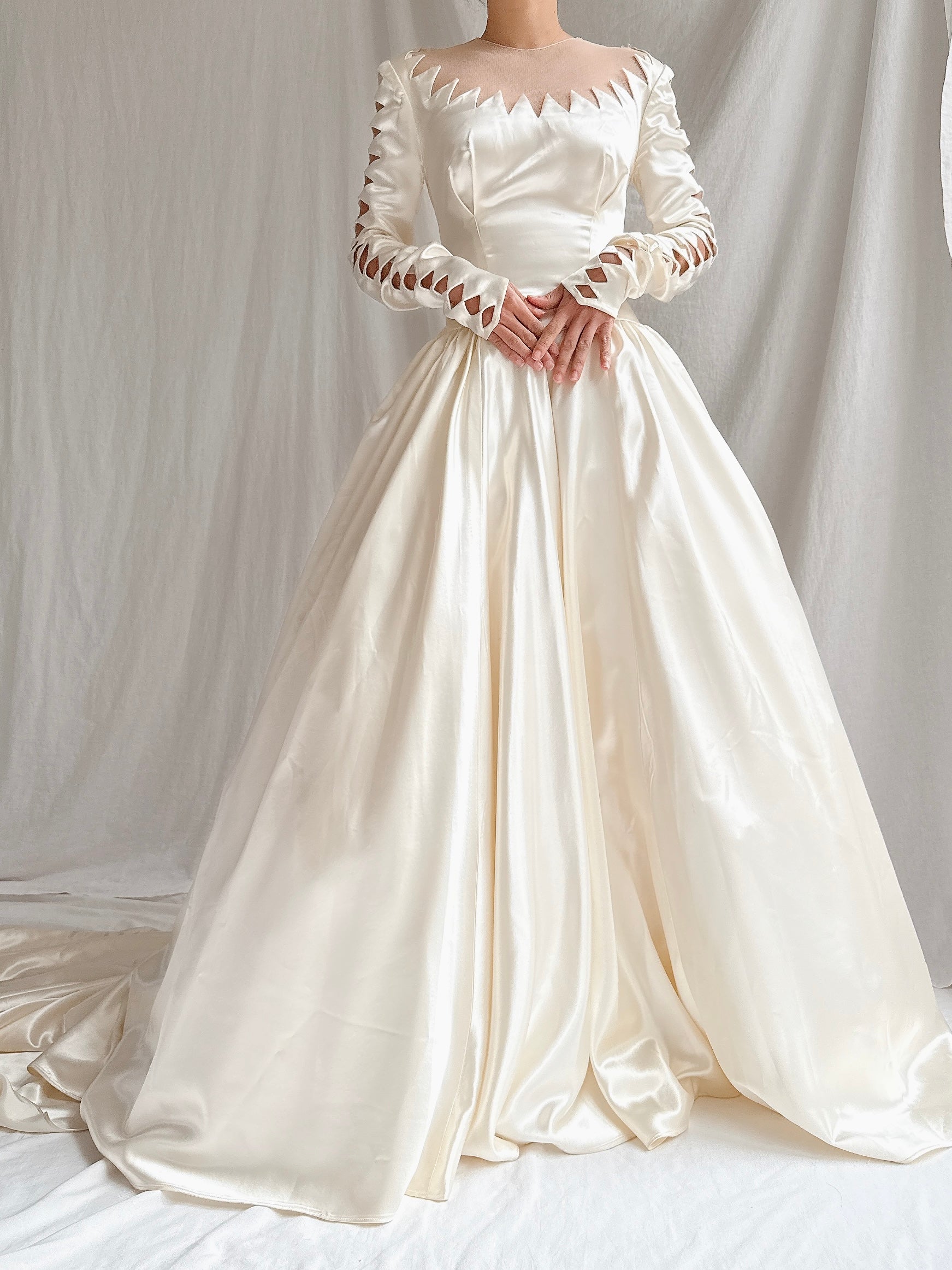 1950s Candlelight Satin Gown - XS/S