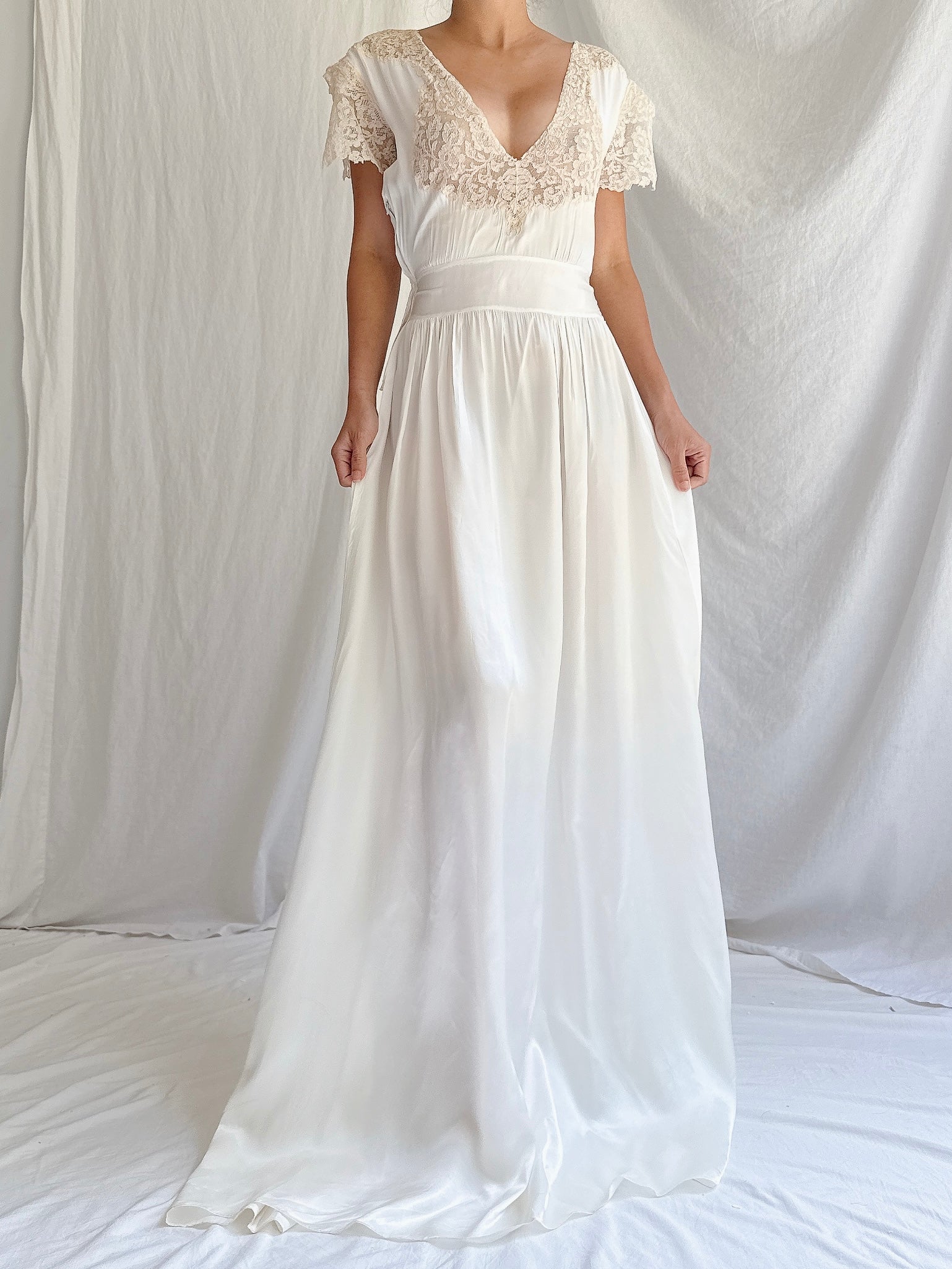 1930s Satin Dress - S