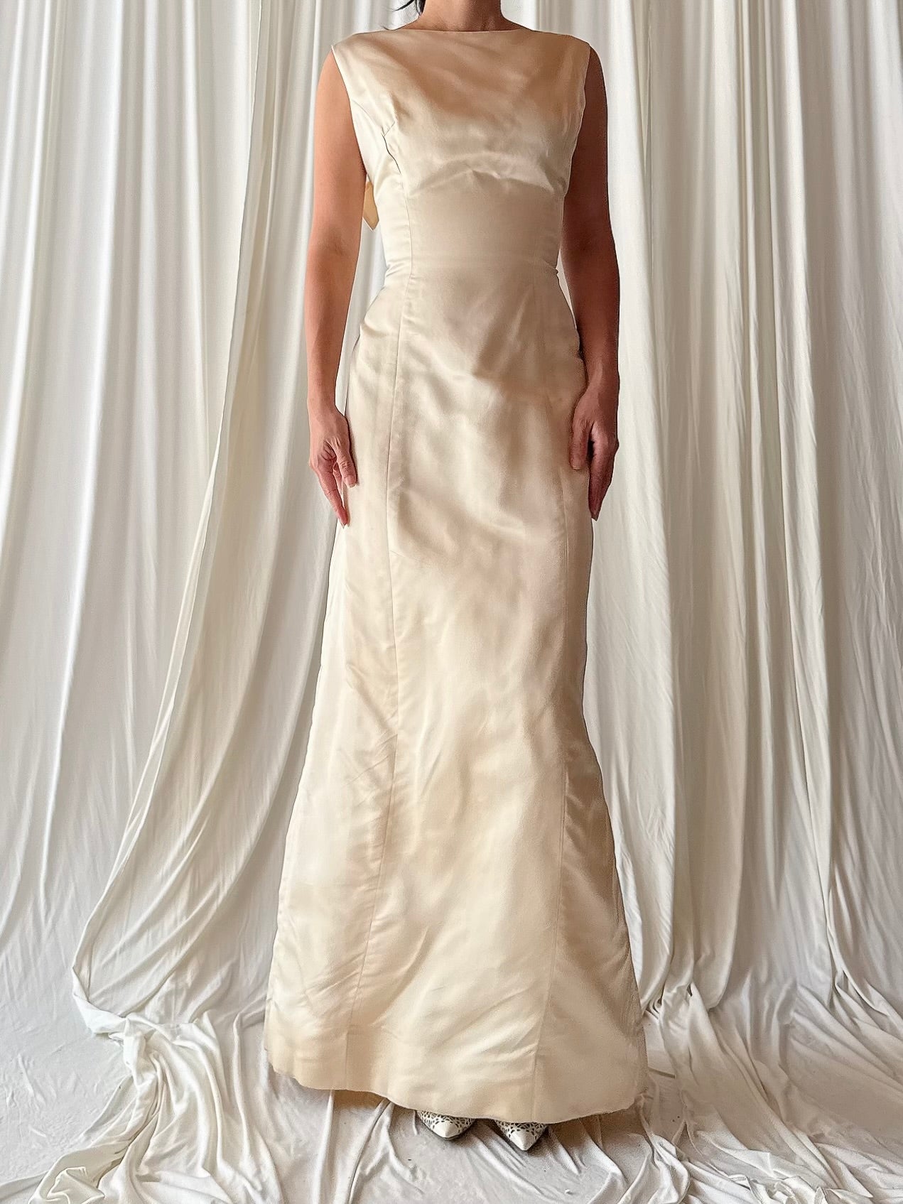 1960s Silk Shift Dress - S/M