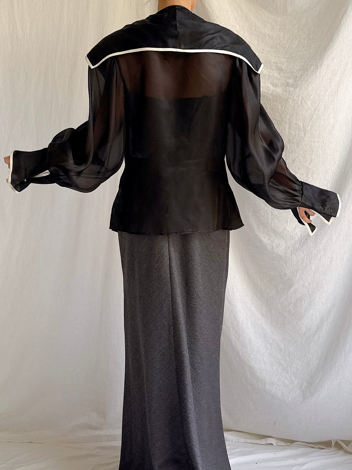 Vintage Paul Louis Orrier Paris Silk Organza Jacket - OSFM
